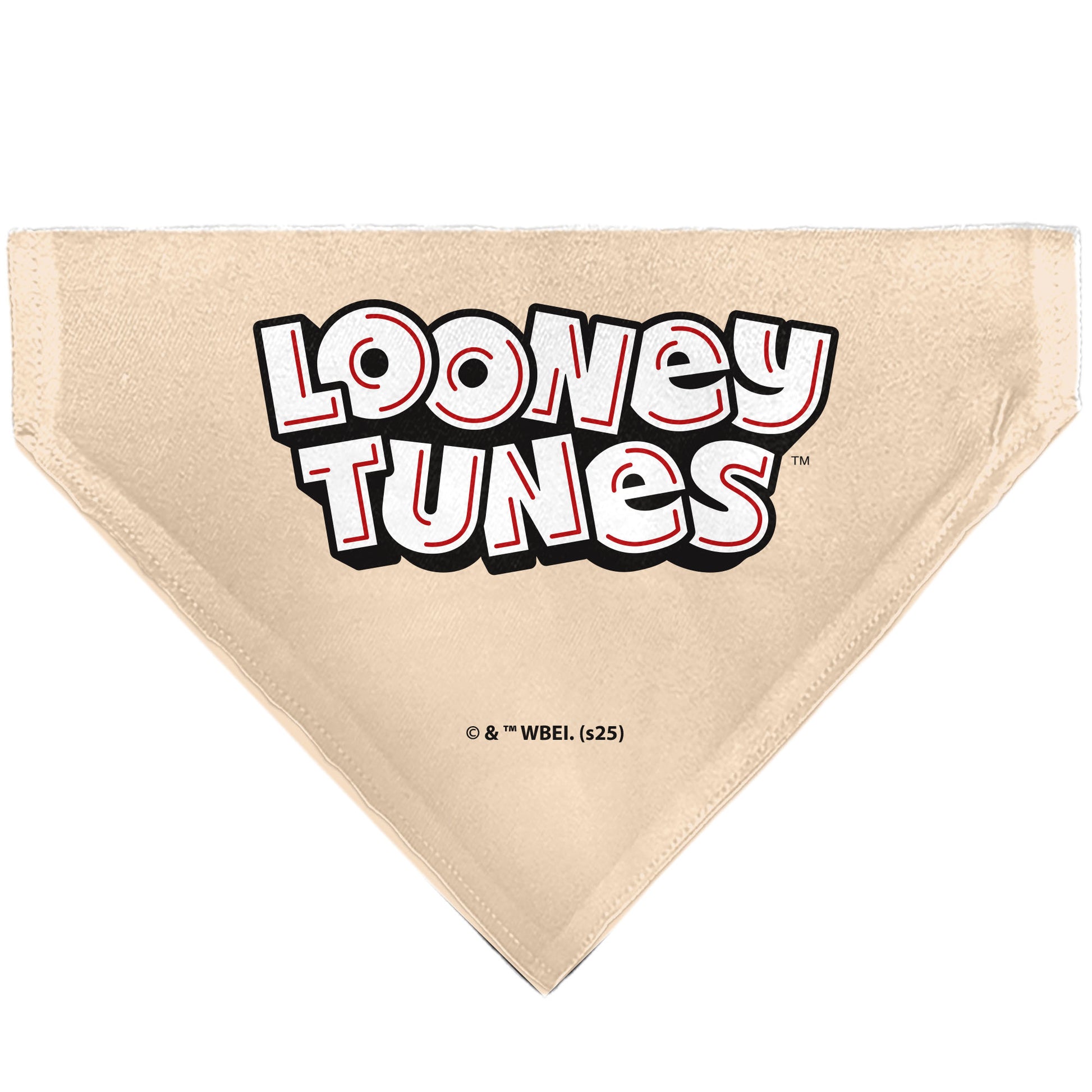 Pet Bandana - LOONEY TUNES Six Character Stack Pose Beige Pet Bandanas Looney Tunes