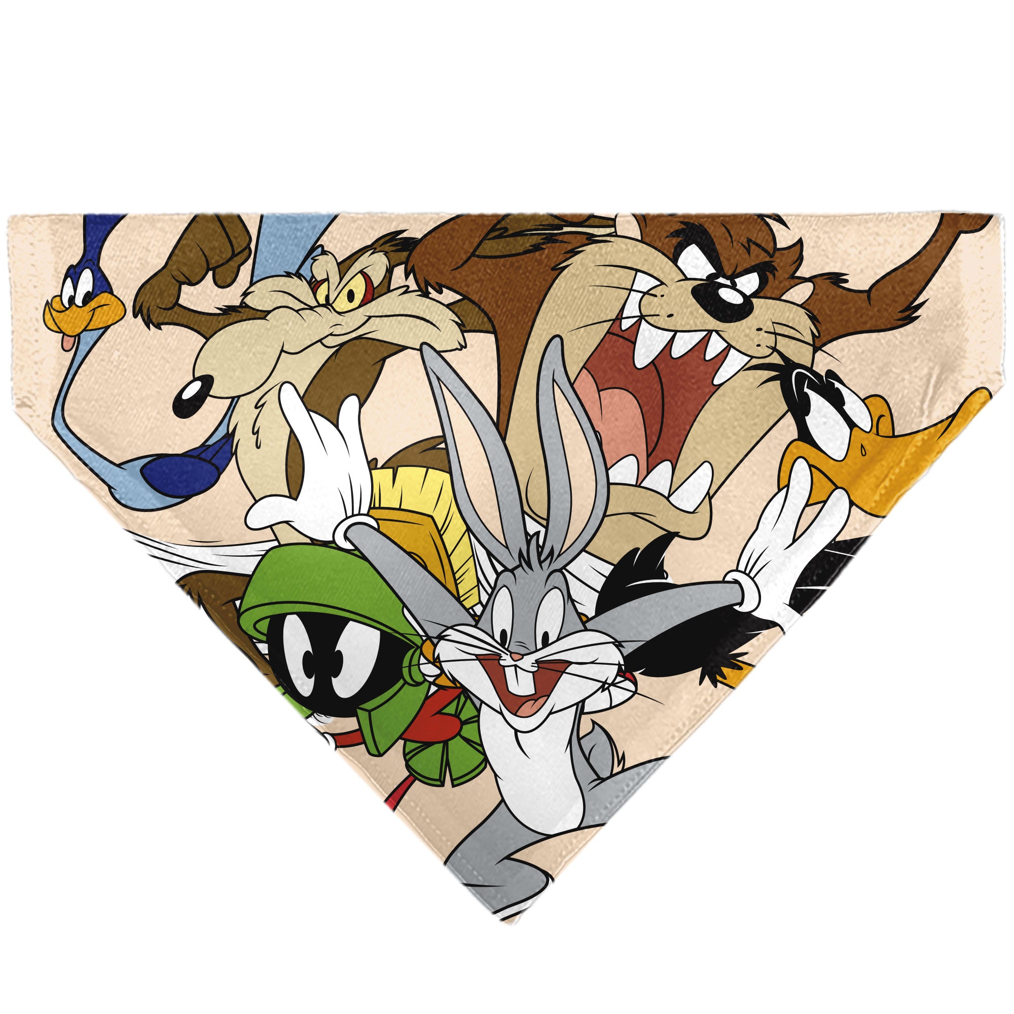 Pet Bandana - LOONEY TUNES Six Character Stack Pose Beige