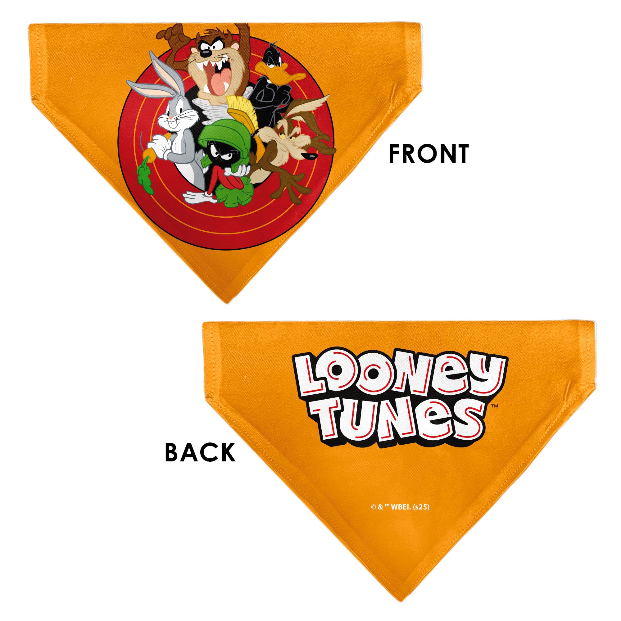 Pet Bandana - LOONEY TUNES Five Character Target Pose Orange