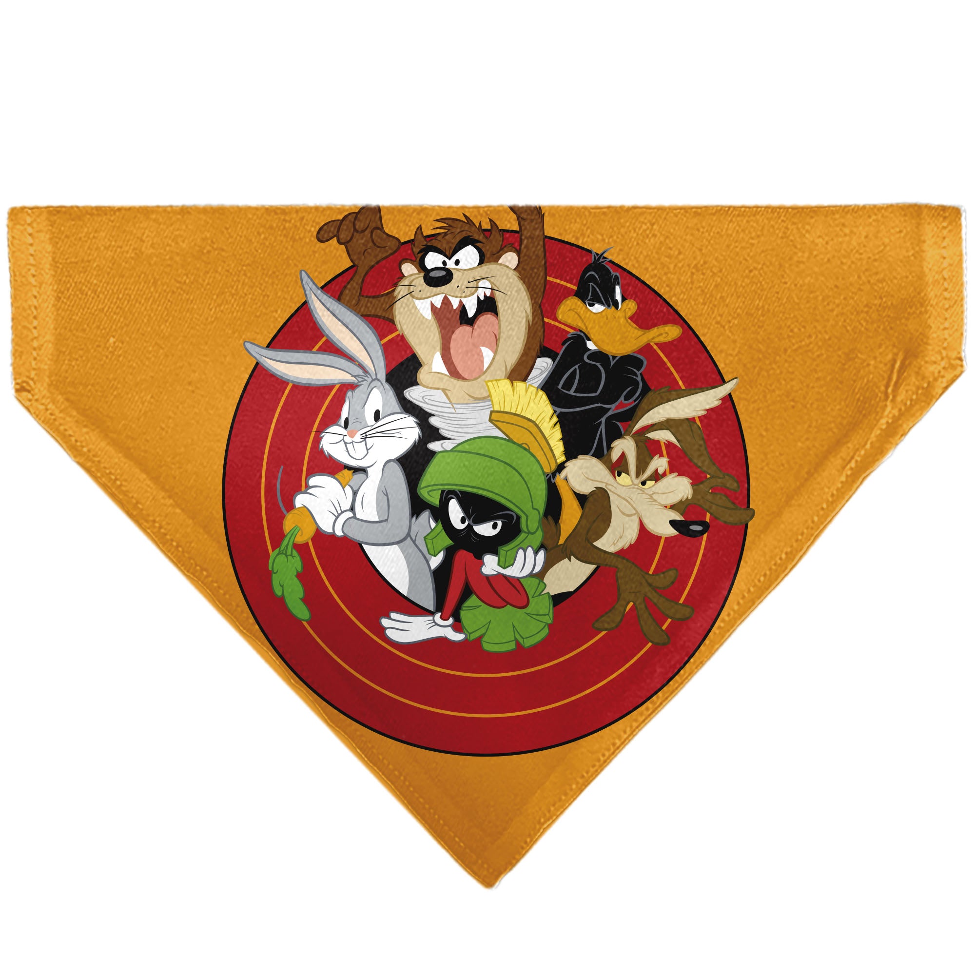 Pet Bandana - LOONEY TUNES Five Character Target Pose Orange