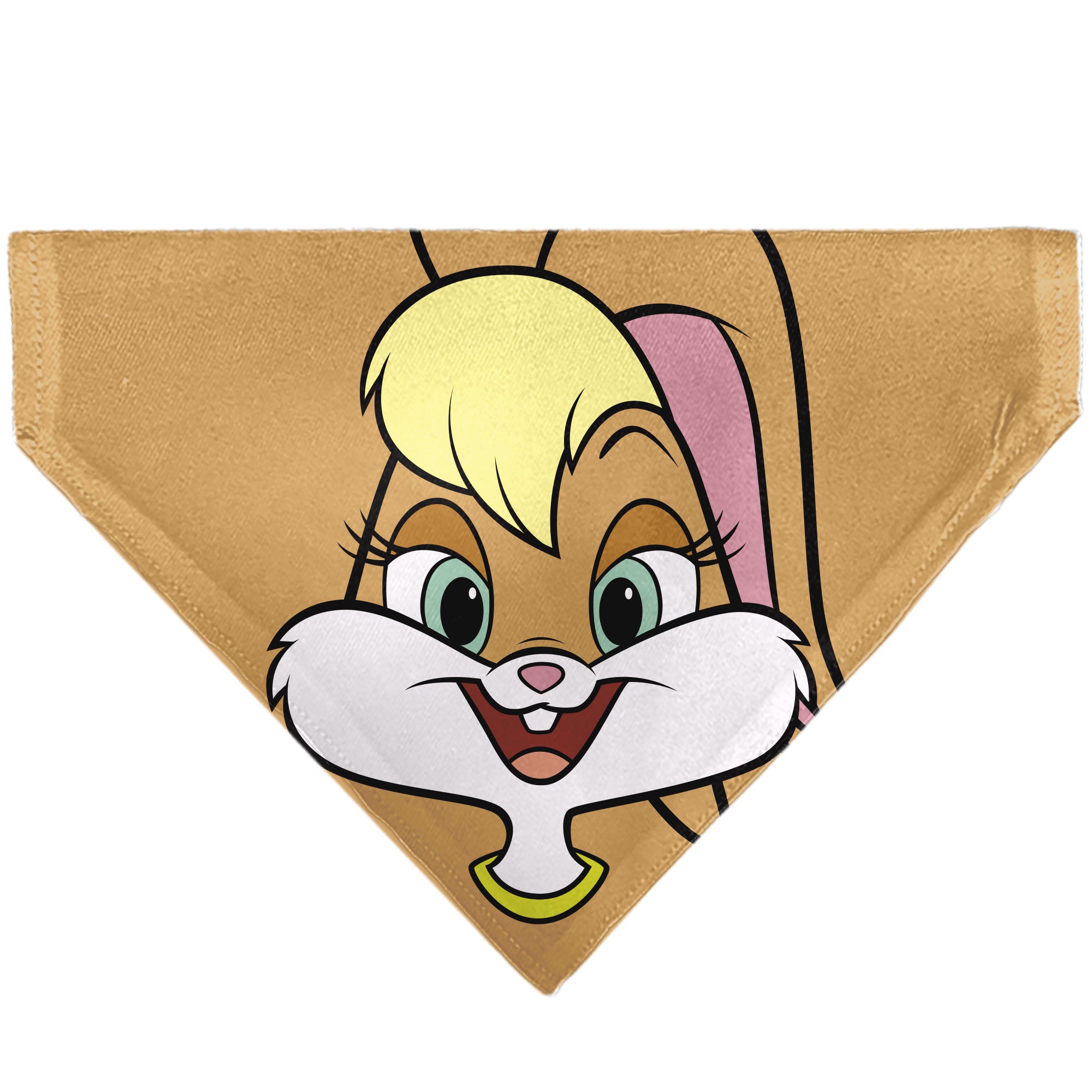 Pet Bandana - LOONEY TUNES Lola Bunny Face Close-Up Peach