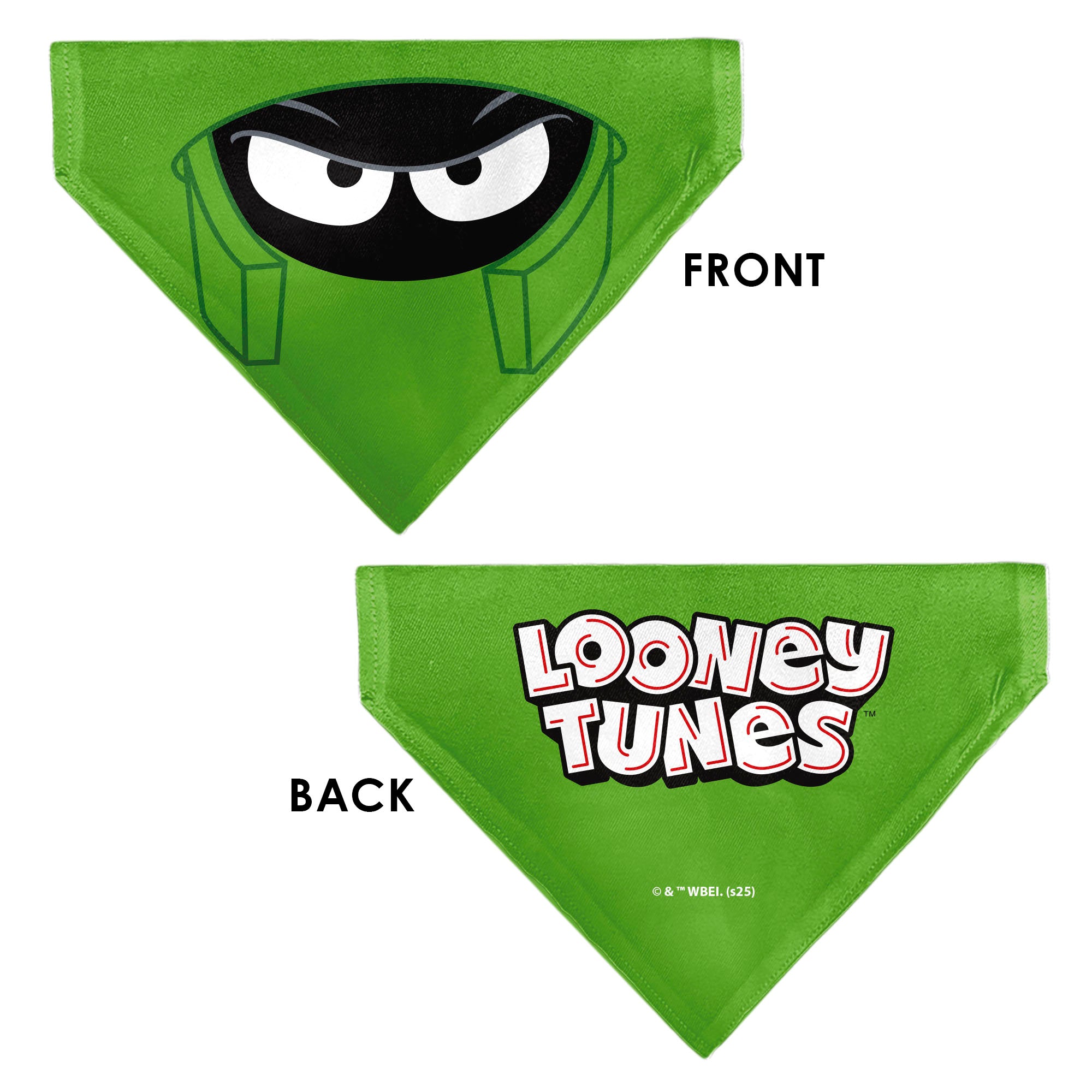 Pet Bandana - LOONEY TUNES Marvin the Martian Face Close-Up Green