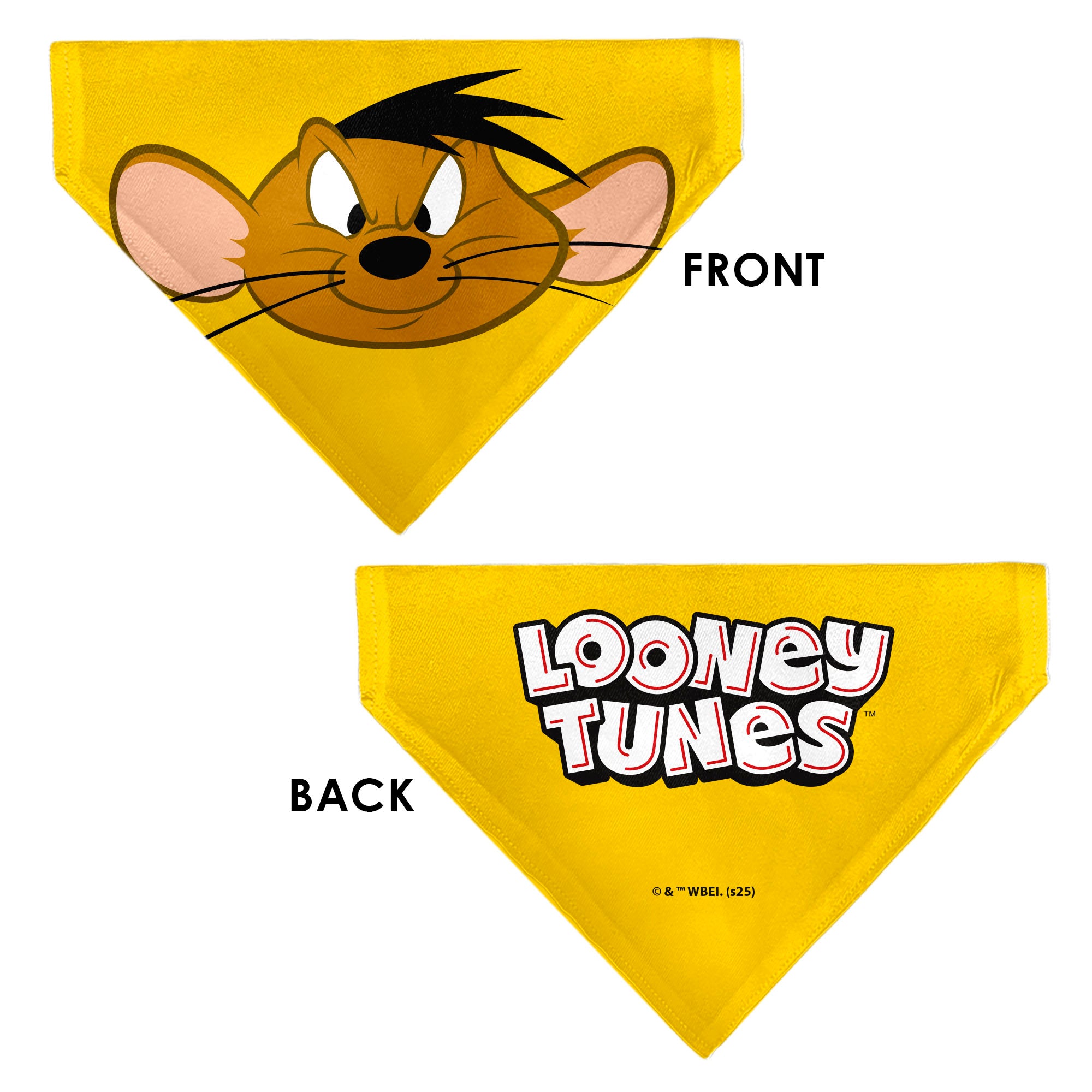 Pet Bandana - LOONEY TUNES Speedy Gonzales Face Close-Up Yellow