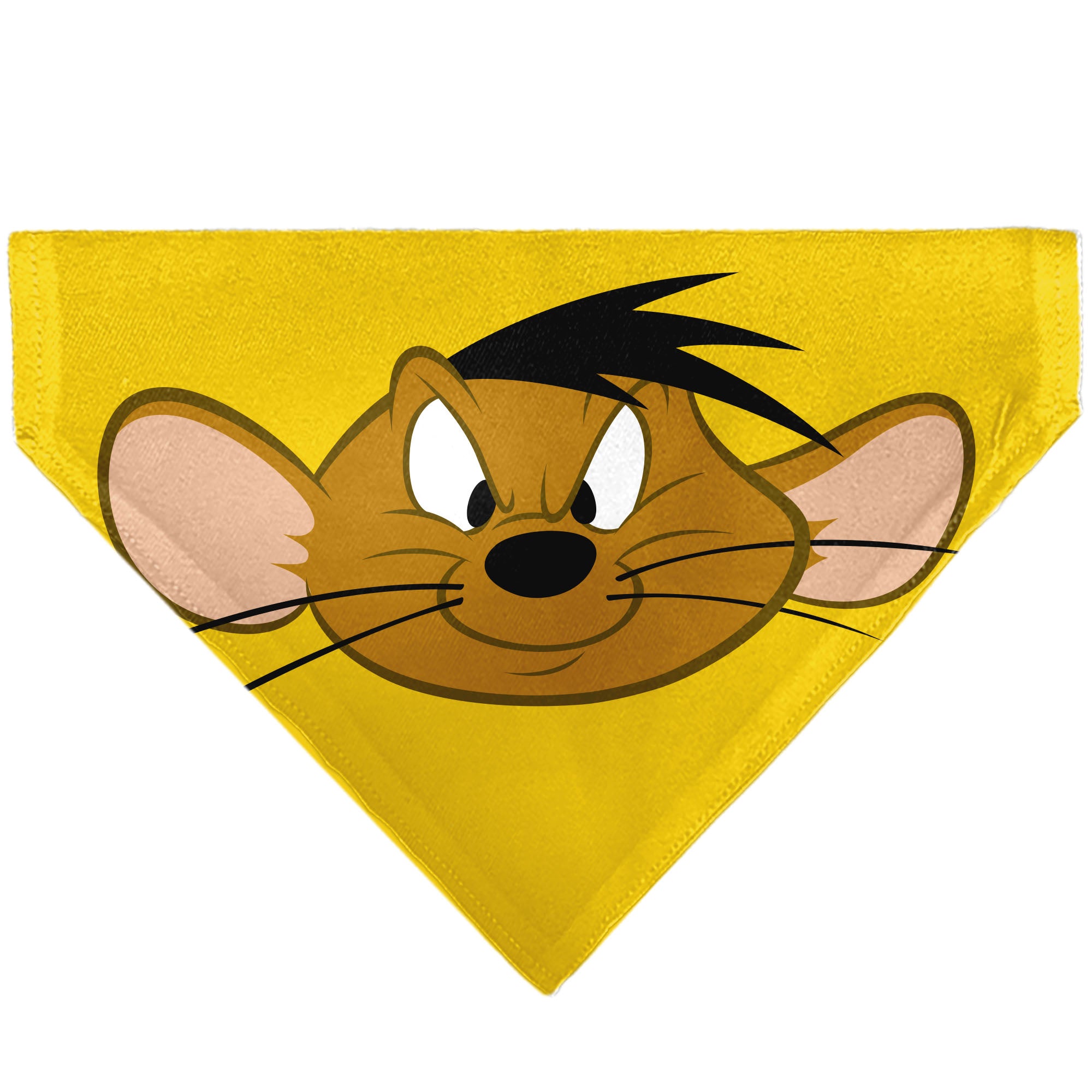 Pet Bandana - LOONEY TUNES Speedy Gonzales Face Close-Up Yellow