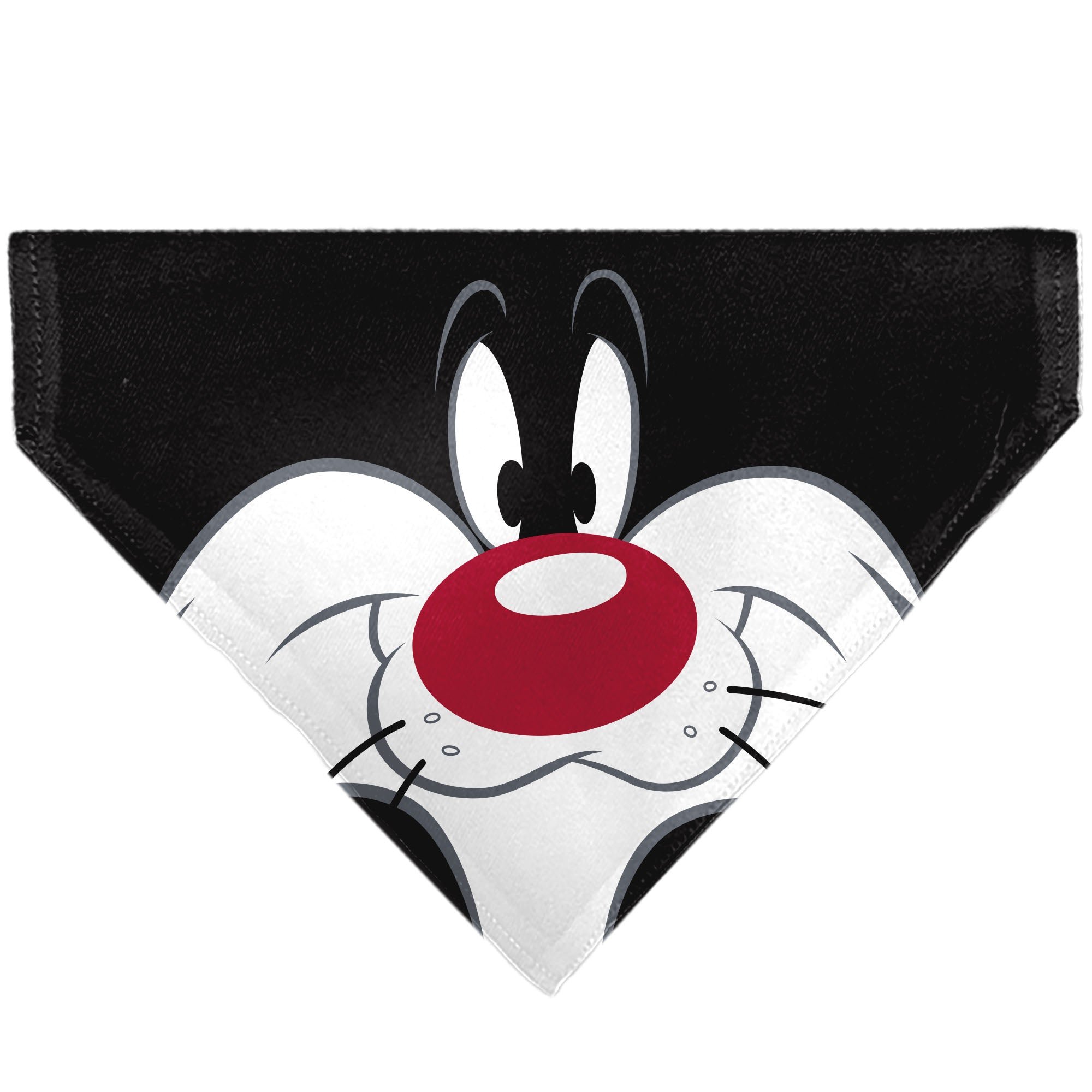 Pet Bandana - LOONEY TUNES Sylvester the Cat Face Close-Up Black