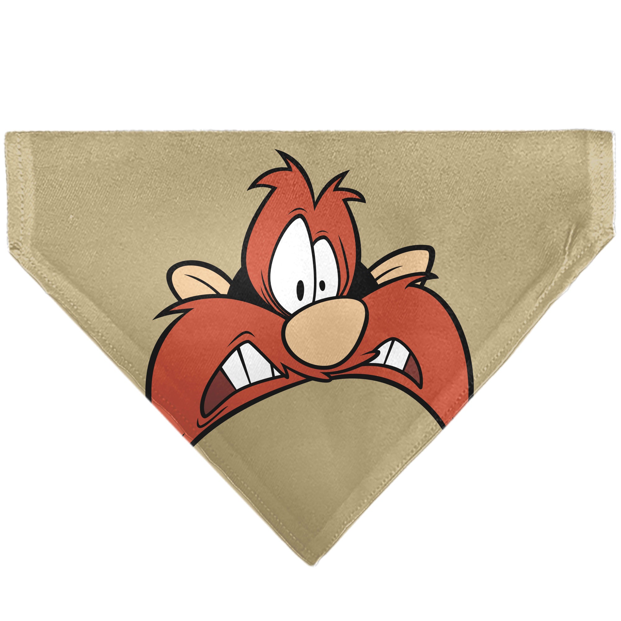 Pet Bandana - LOONEY TUNES Yosemite Sam Face Close-Up Tan