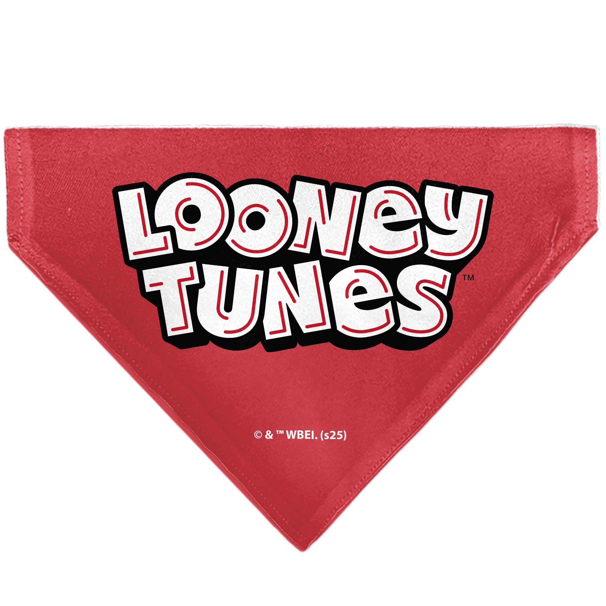 Pet Bandana - Bugs Bunny and Lola Bunny I EAR YOU LOVE ME Pose Hearts and Title Logo Reds Pet Bandanas Looney Tunes
