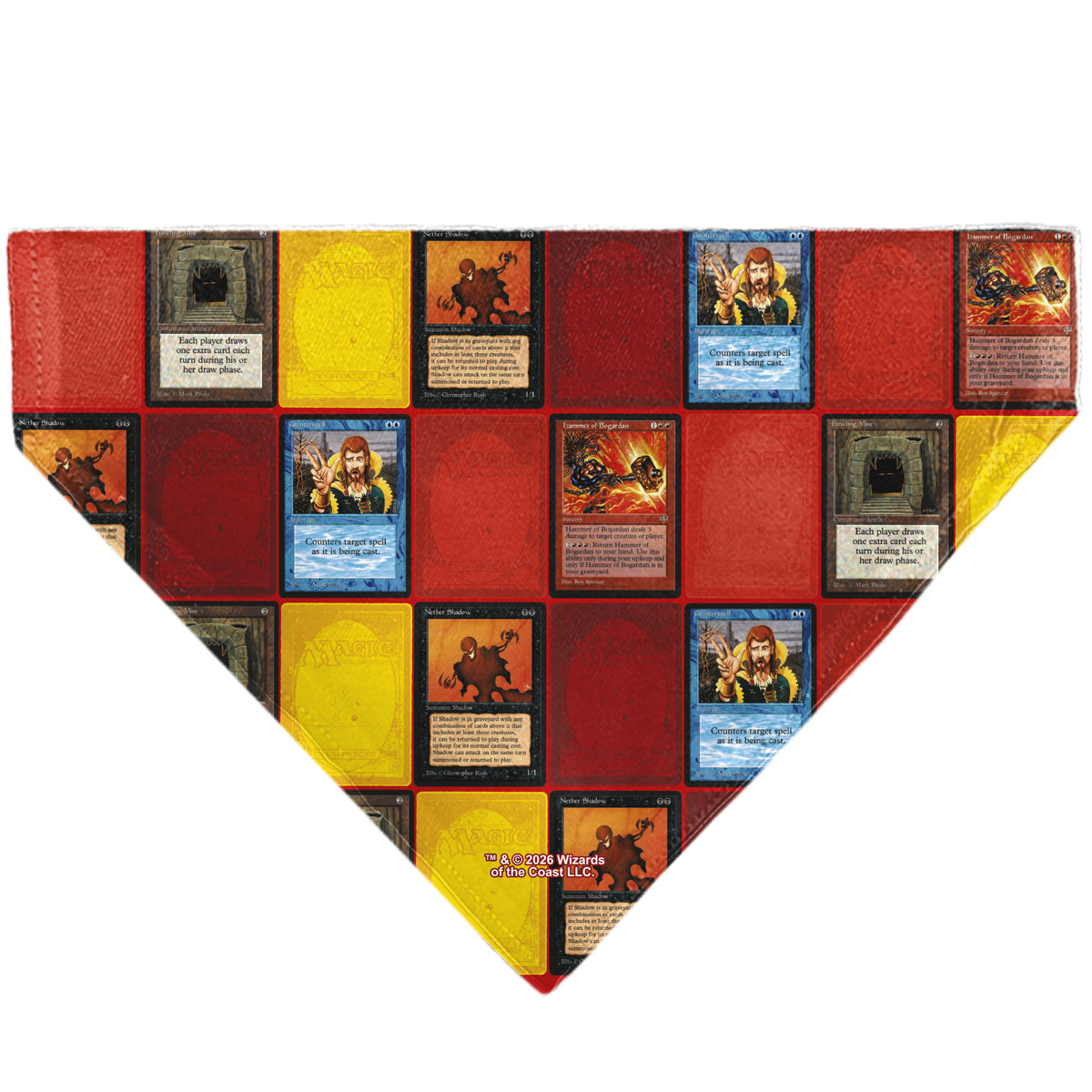 Pet Bandana - Magic the Gathering Four Classic Era Deck Cards Pet Bandanas Magic the Gathering