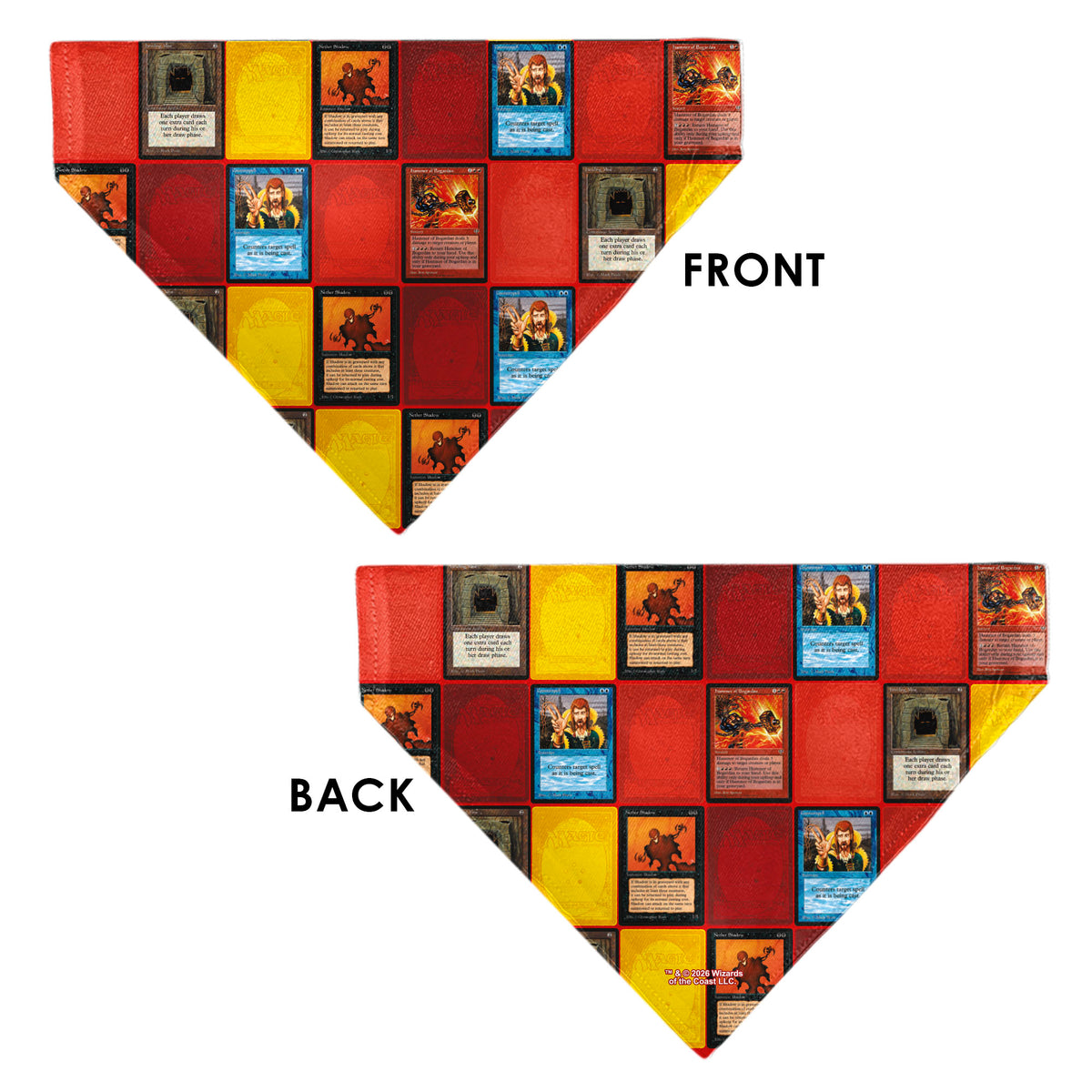 Pet Bandana - Magic the Gathering Four Classic Era Deck Cards Pet Bandanas Magic the Gathering
