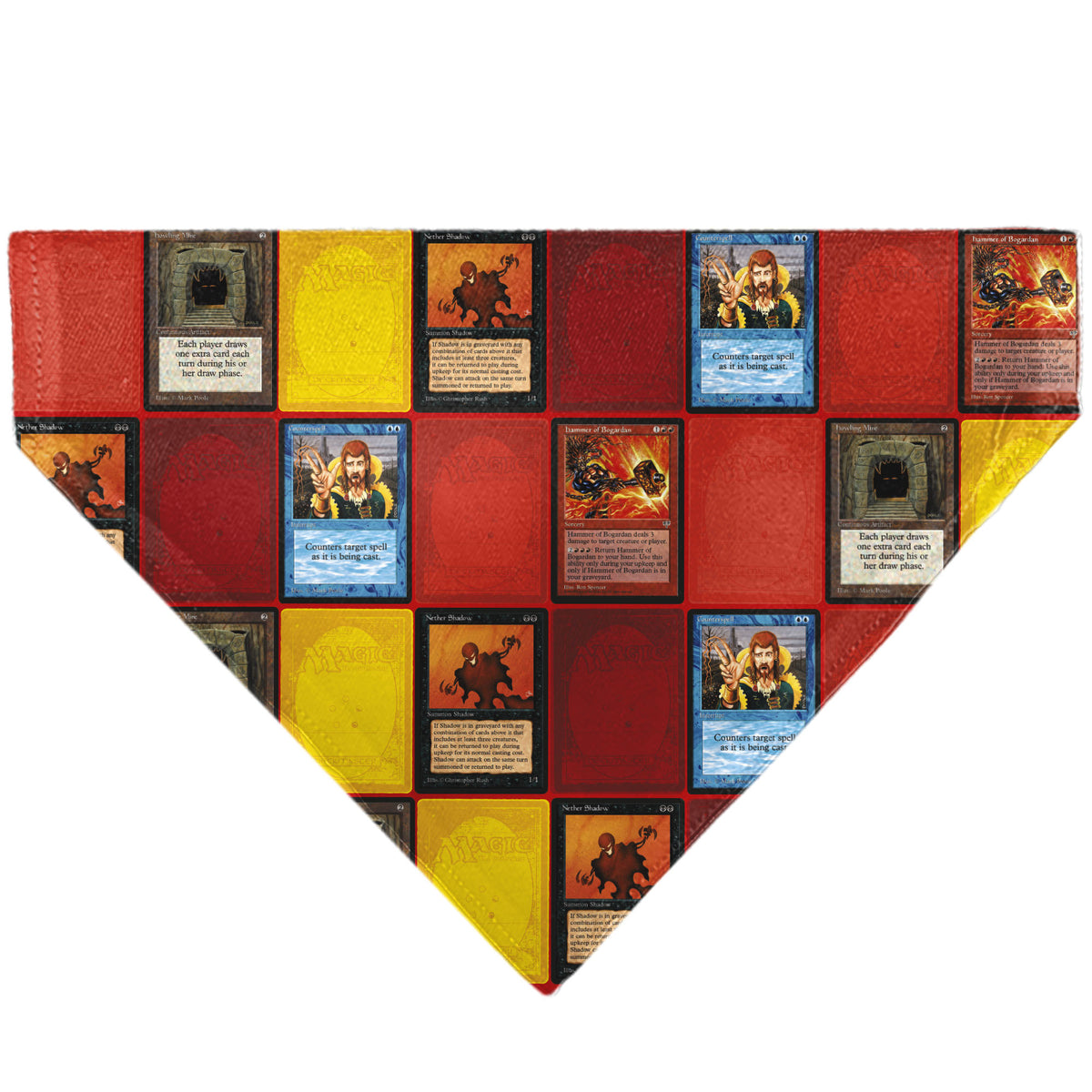 Pet Bandana - Magic the Gathering Four Classic Era Deck Cards Pet Bandanas Magic the Gathering