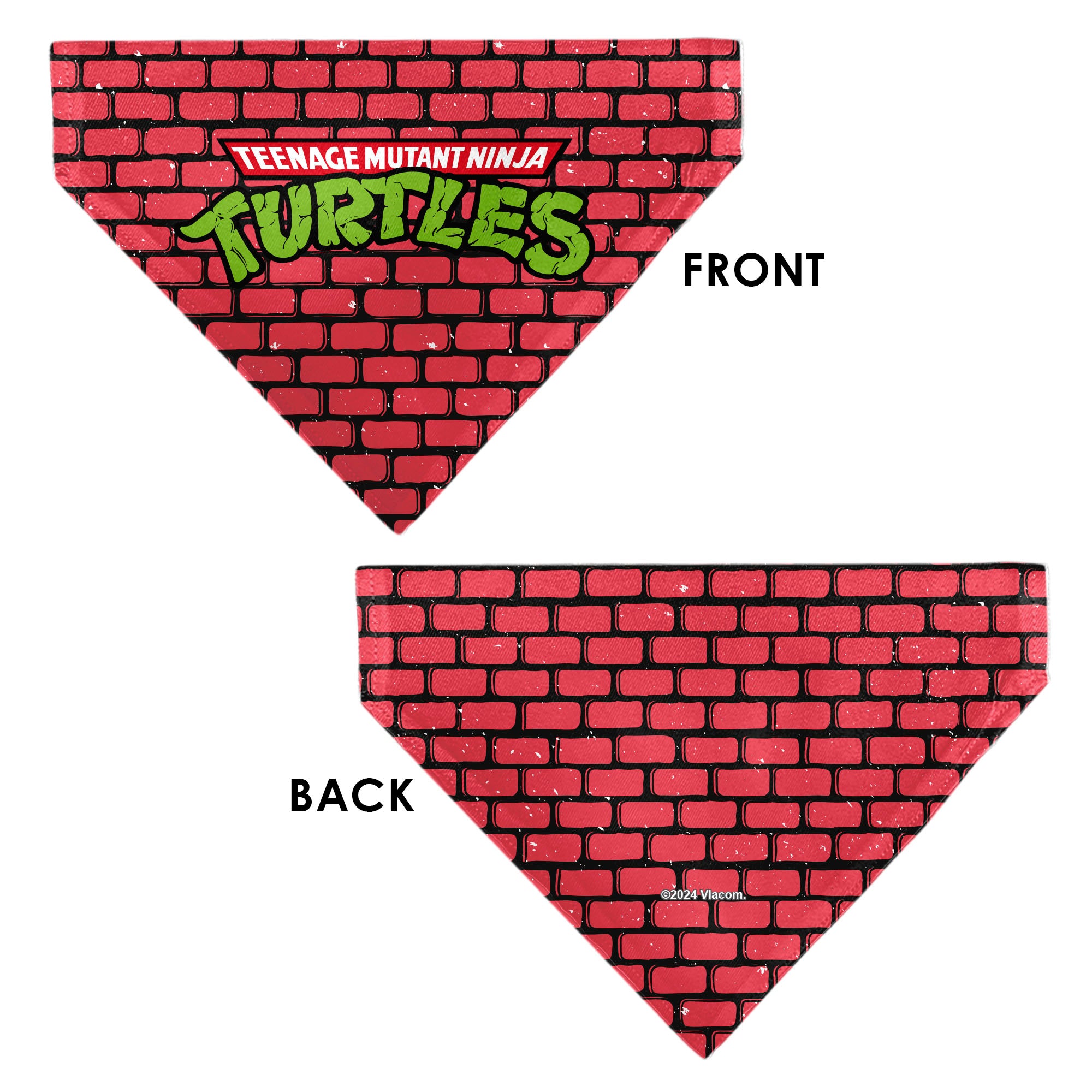 Pet Bandana - TEENAGE MUTANT NINJA TURTLES Brick Title Logo Pet Bandanas Teenage Mutant Ninja Turtles