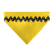 Pet Bandana - Peanuts Charlie Brown Zig Zag Stripe Yellow/Black Pet Bandanas Peanuts