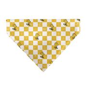 Pet Bandana - Peanuts Woodstock Pose Checker Yellow/White Pet Bandanas Peanuts