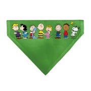 Pet Bandana - Peanuts Gang Group Pose Green Pet Bandanas Peanuts
