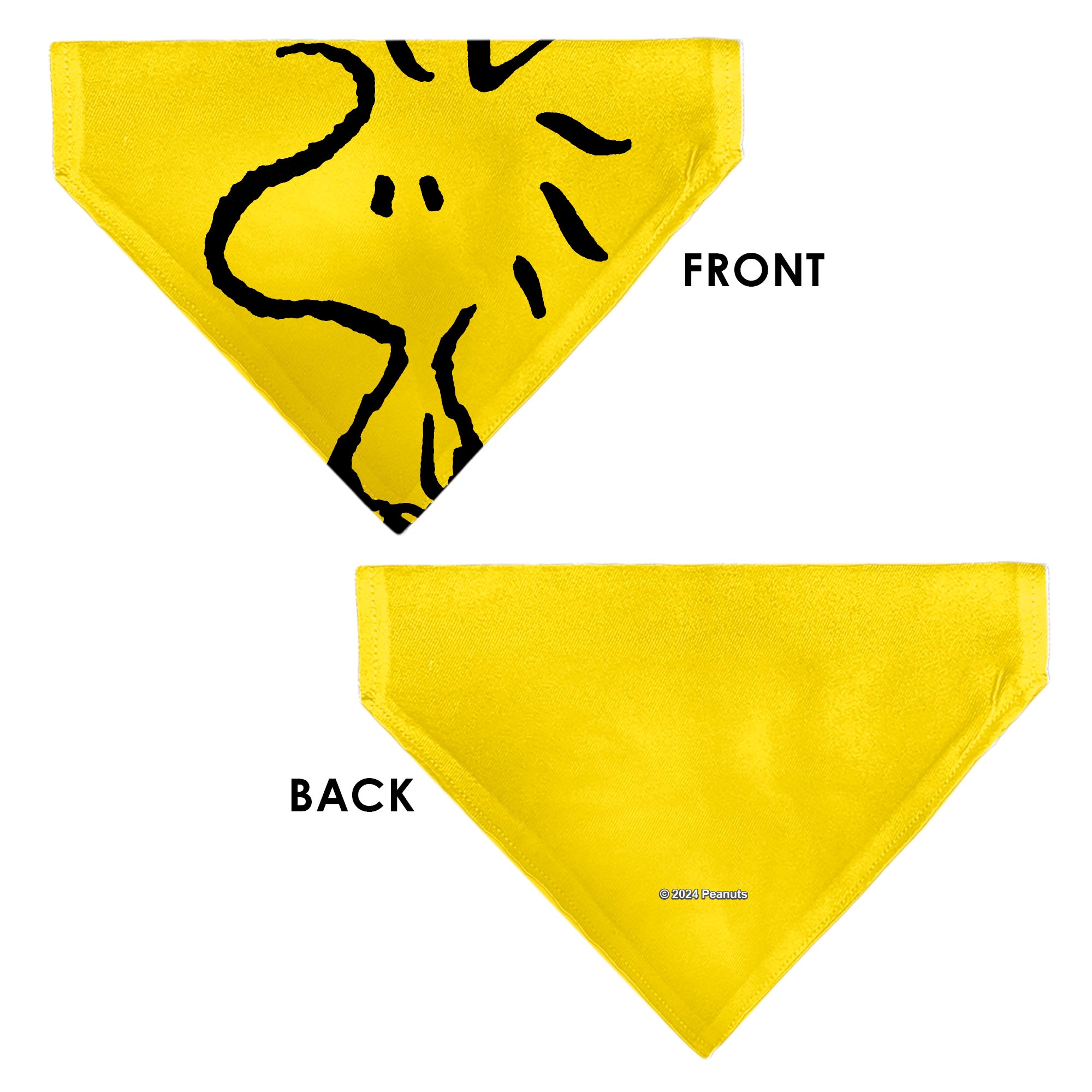 Pet Bandana - Peanuts Woodstock Pose Yellow Pet Bandanas Peanuts