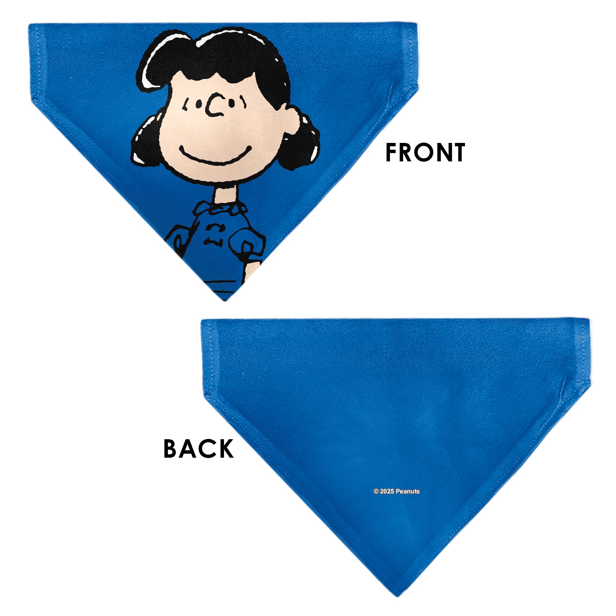 Pet Bandana - Peanuts Lucy van Pelt Smiling Face Pose Blue Pet Bandanas Peanuts