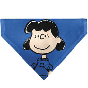 Pet Bandana - Peanuts Lucy van Pelt Smiling Face Pose Blue Pet Bandanas Peanuts