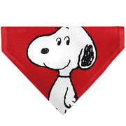 Pet Bandana - Peanuts Snoopy Smiling Face Pose Red Pet Bandanas Peanuts Worldwide LLC