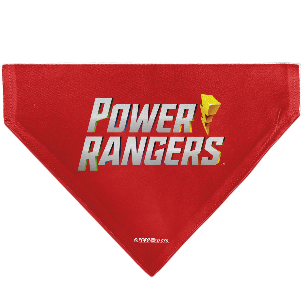 Pet Bandana - Power Rangers Pose and Zord Stripes Multi Color Pet Bandanas Power Rangers