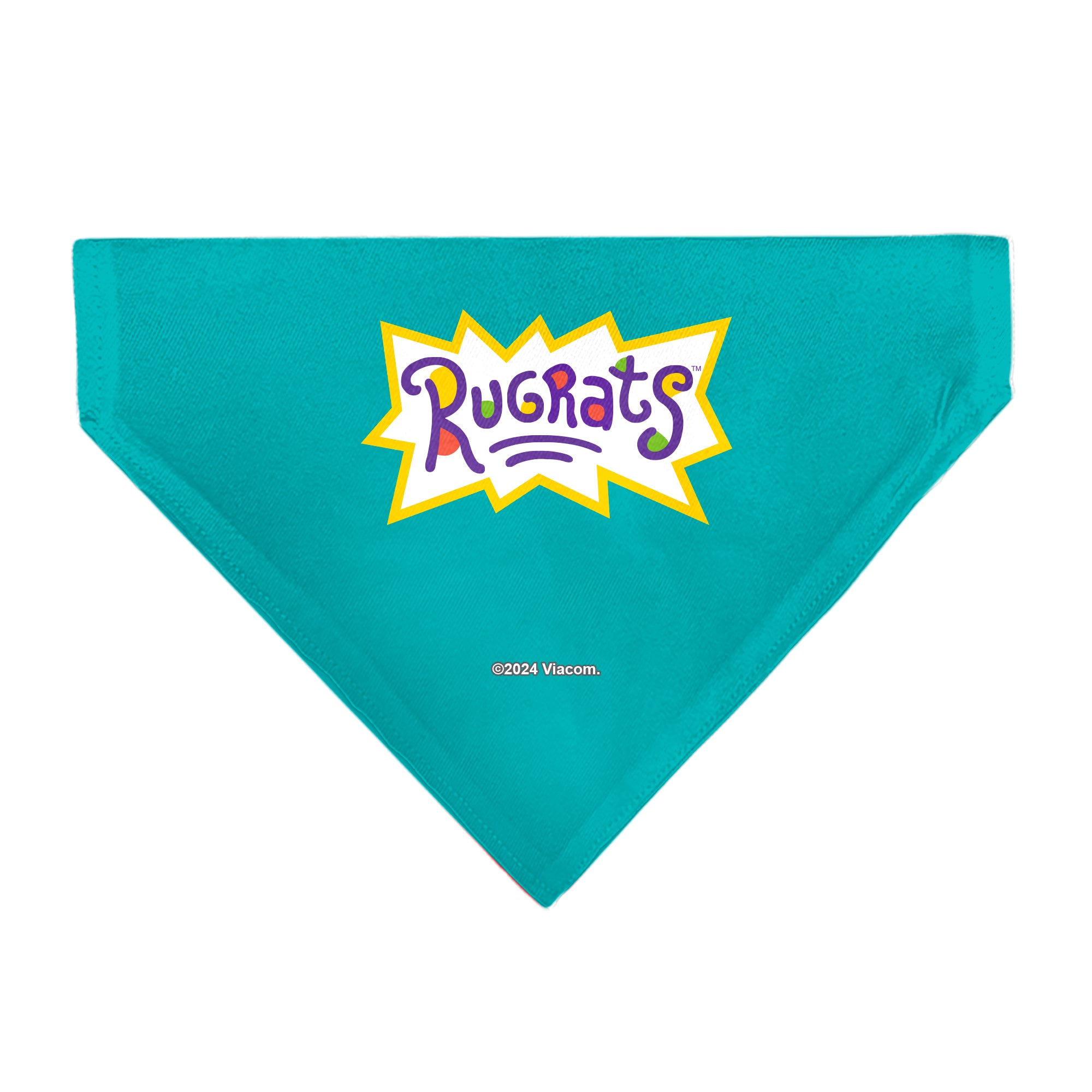 Pet Bandana - Rugrats Kids Group Pose and Title Logo Blue Pet Bandanas Rugrats