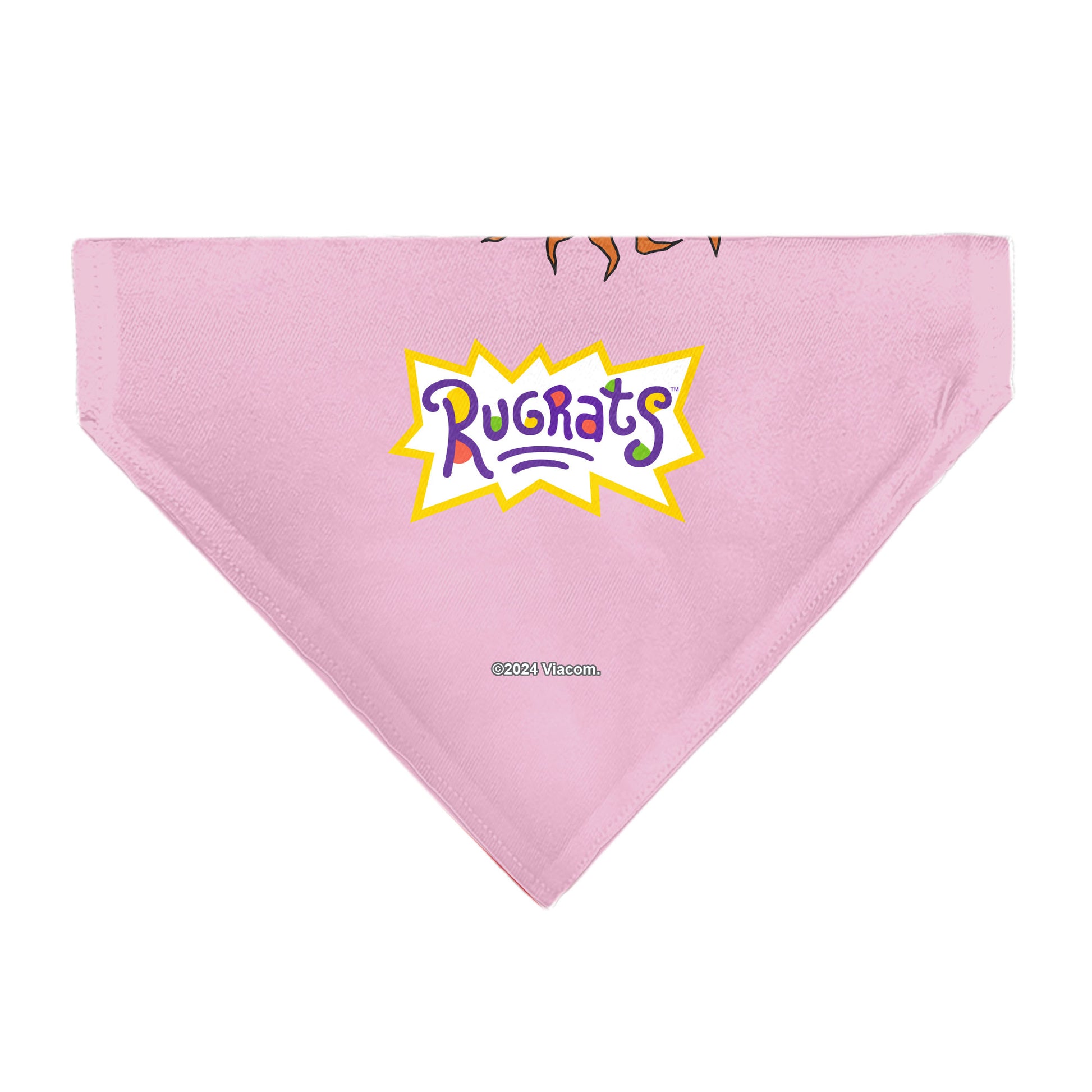 Pet Bandana - Rugrats Chuckie HUG ME Hearts Pose Pink Pet Bandanas Rugrats
