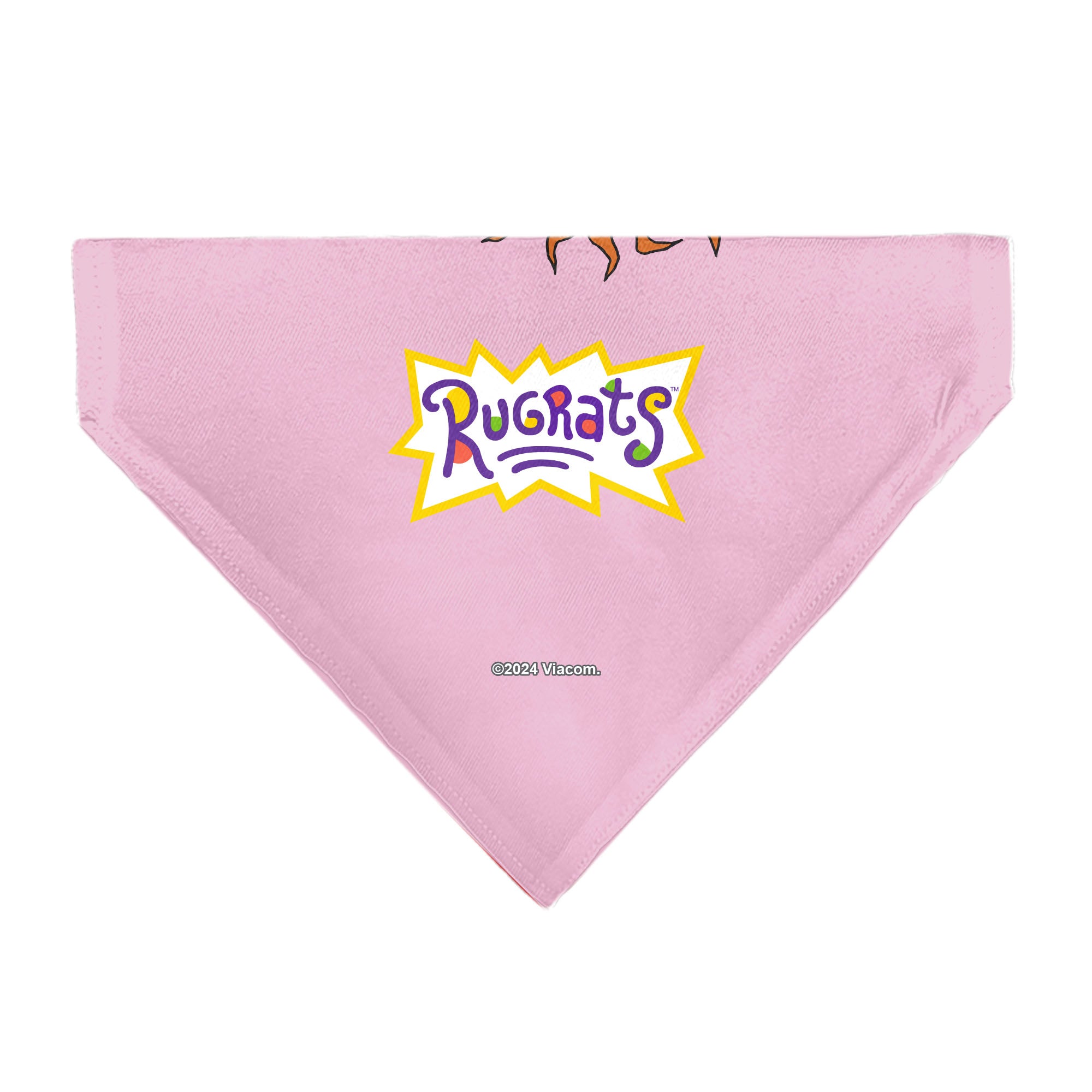Pet Bandana - Rugrats Chuckie HUG ME Hearts Pose Pink Pet Bandanas Rugrats