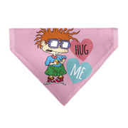 Pet Bandana - Rugrats Chuckie HUG ME Hearts Pose Pink Pet Bandanas Rugrats