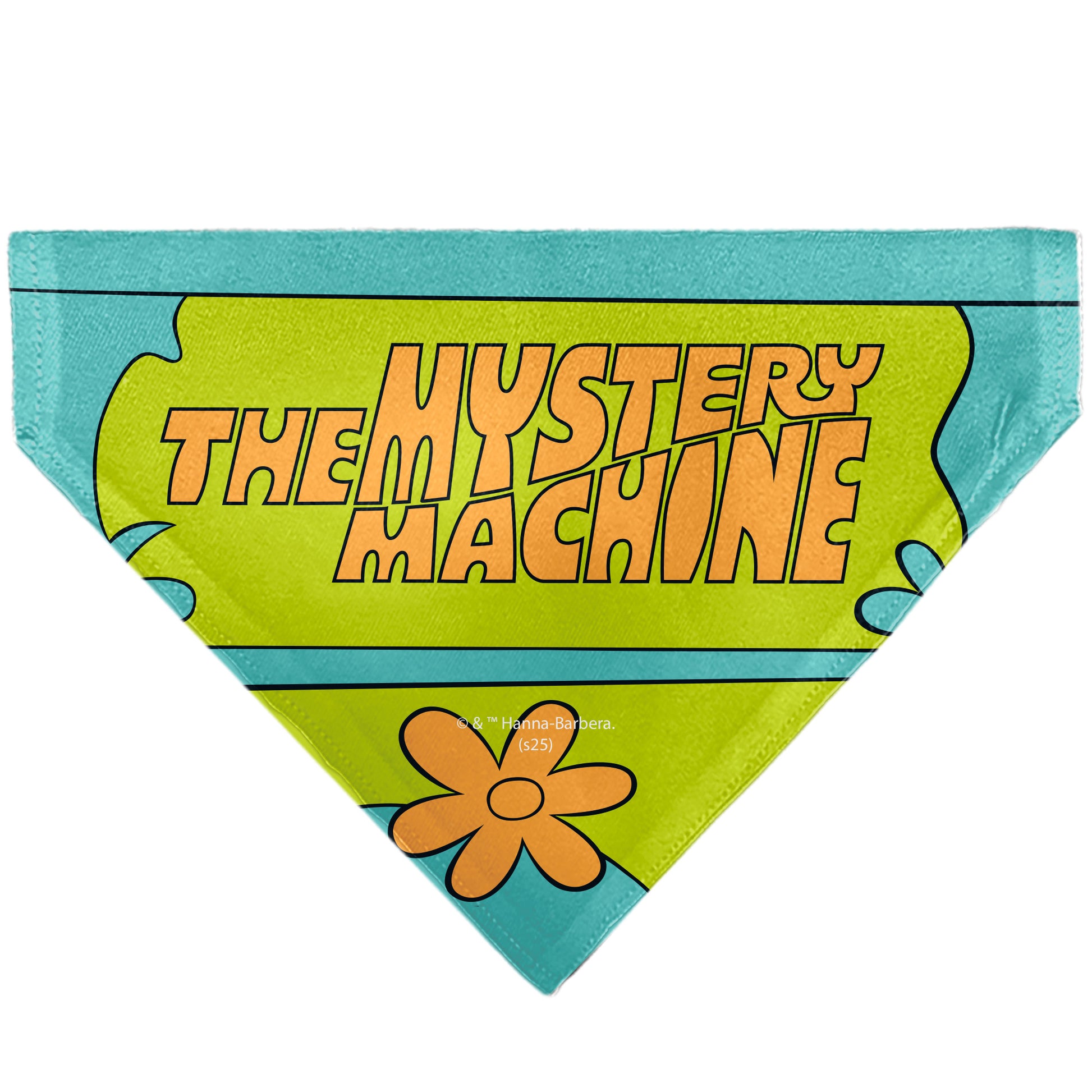 Pet Bandana - Scooby Doo THE MYSTERY MACHINE Logo Blues/Yellow/Orange Pet Bandanas Scooby Doo
