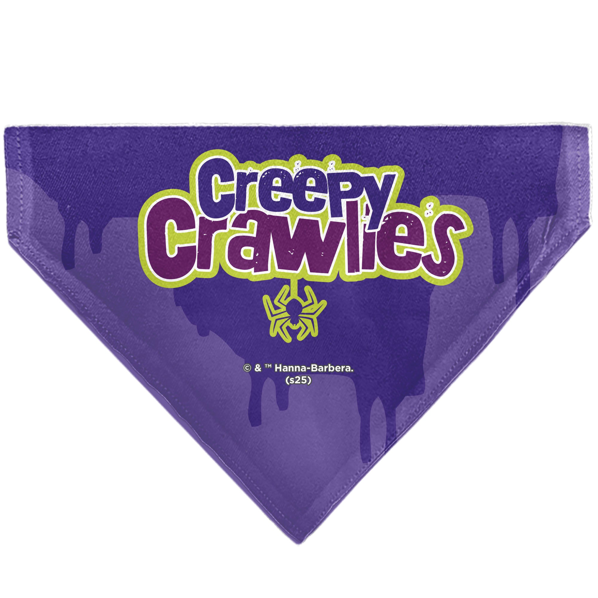 Pet Bandana - Scooby Doo Halloween Spider Web CREEPY CRAWLIES Pose Purples Pet Bandanas Scooby Doo