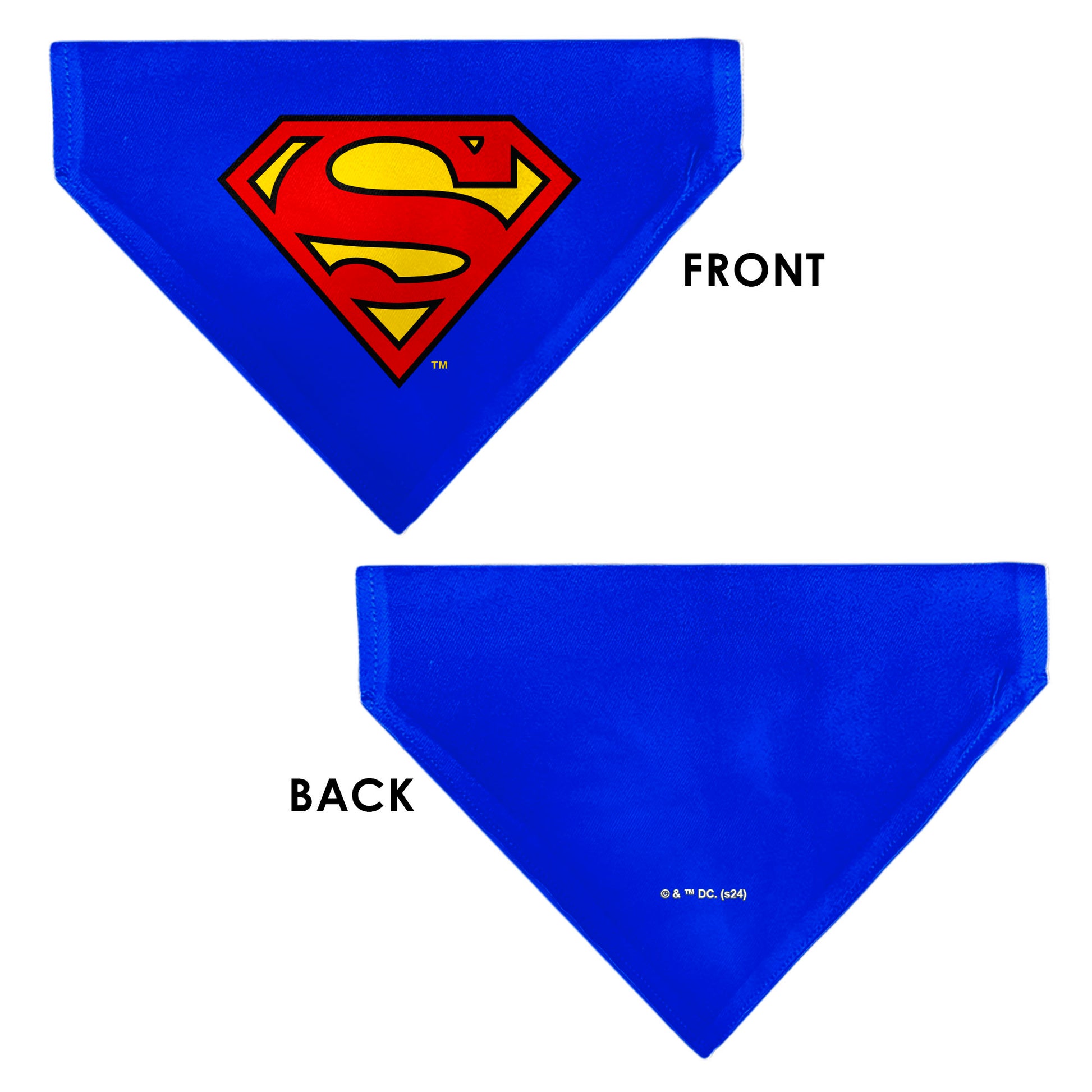 Pet Bandana - Superman Shield Logo Blue/Red/Yellow Pet Bandanas DC Comics