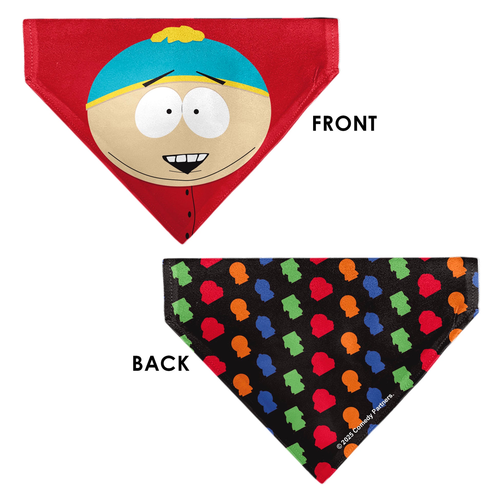 Pet Bandana - South Park Eric Cartman Face Close-Up Red Pet Bandanas South Park