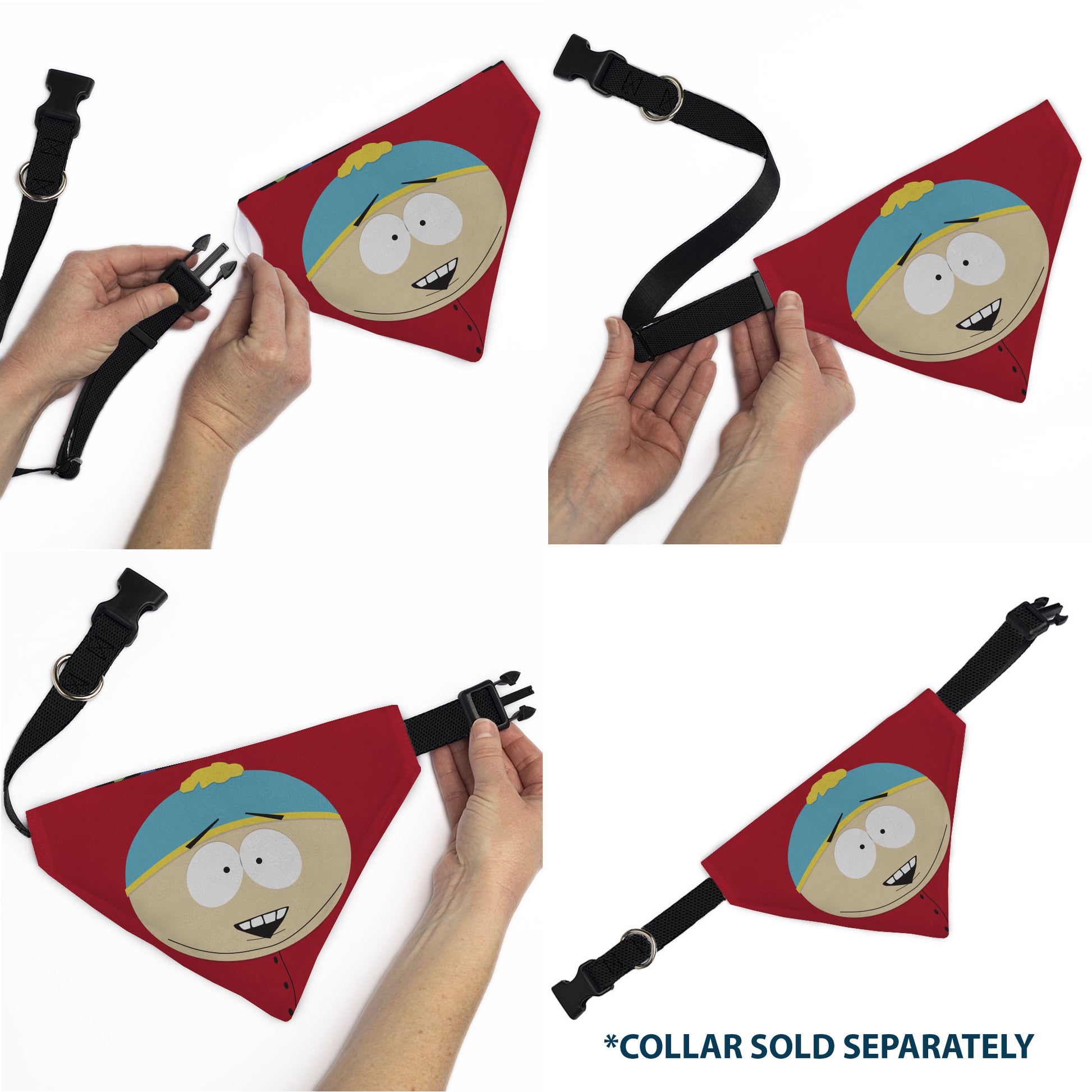 Pet Bandana - South Park Eric Cartman Face Close-Up Red Pet Bandanas South Park