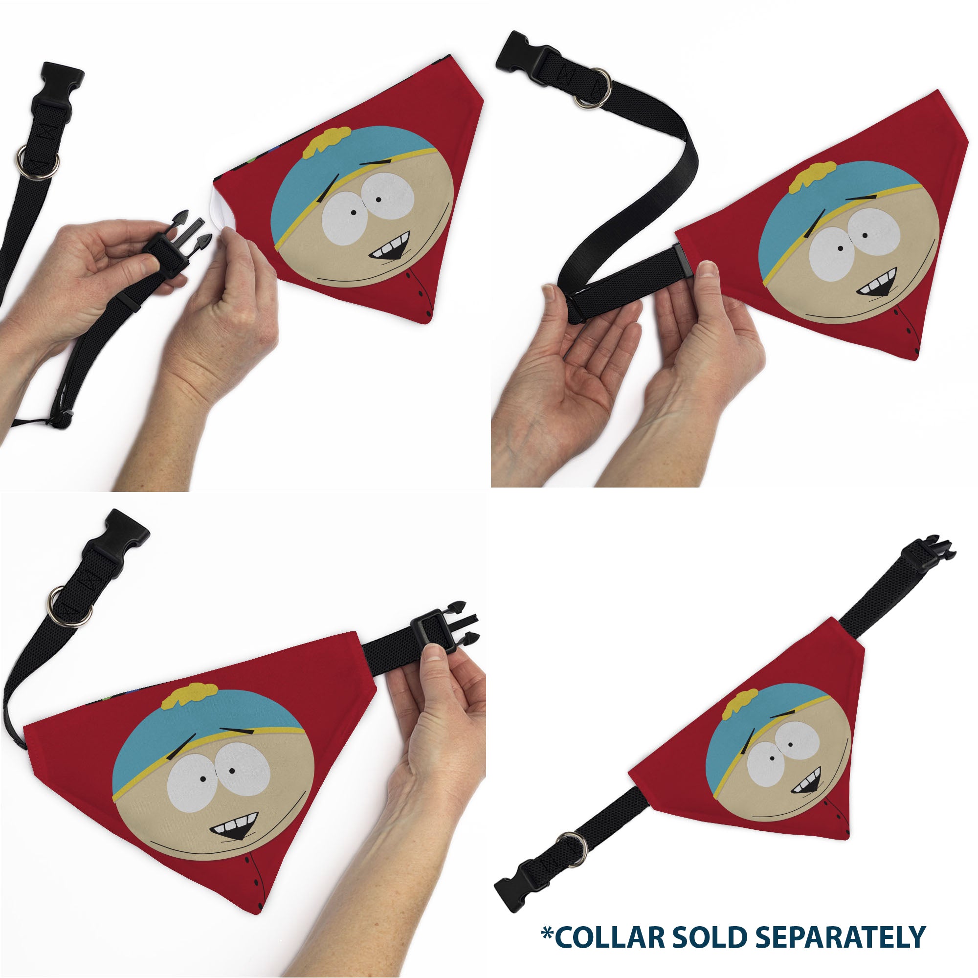 Pet Bandana - South Park Eric Cartman Face Close-Up Red Pet Bandanas South Park