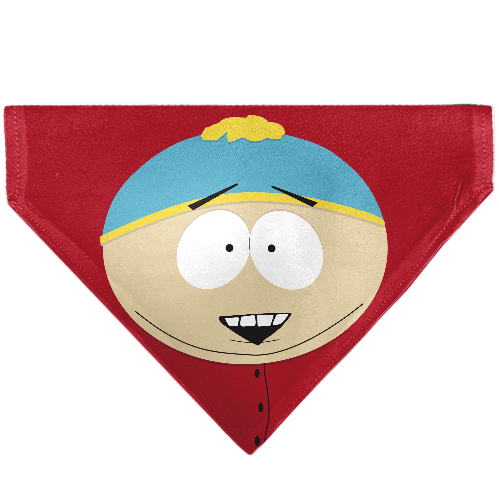 Pet Bandana - South Park Eric Cartman Face Close-Up Red Pet Bandanas South Park