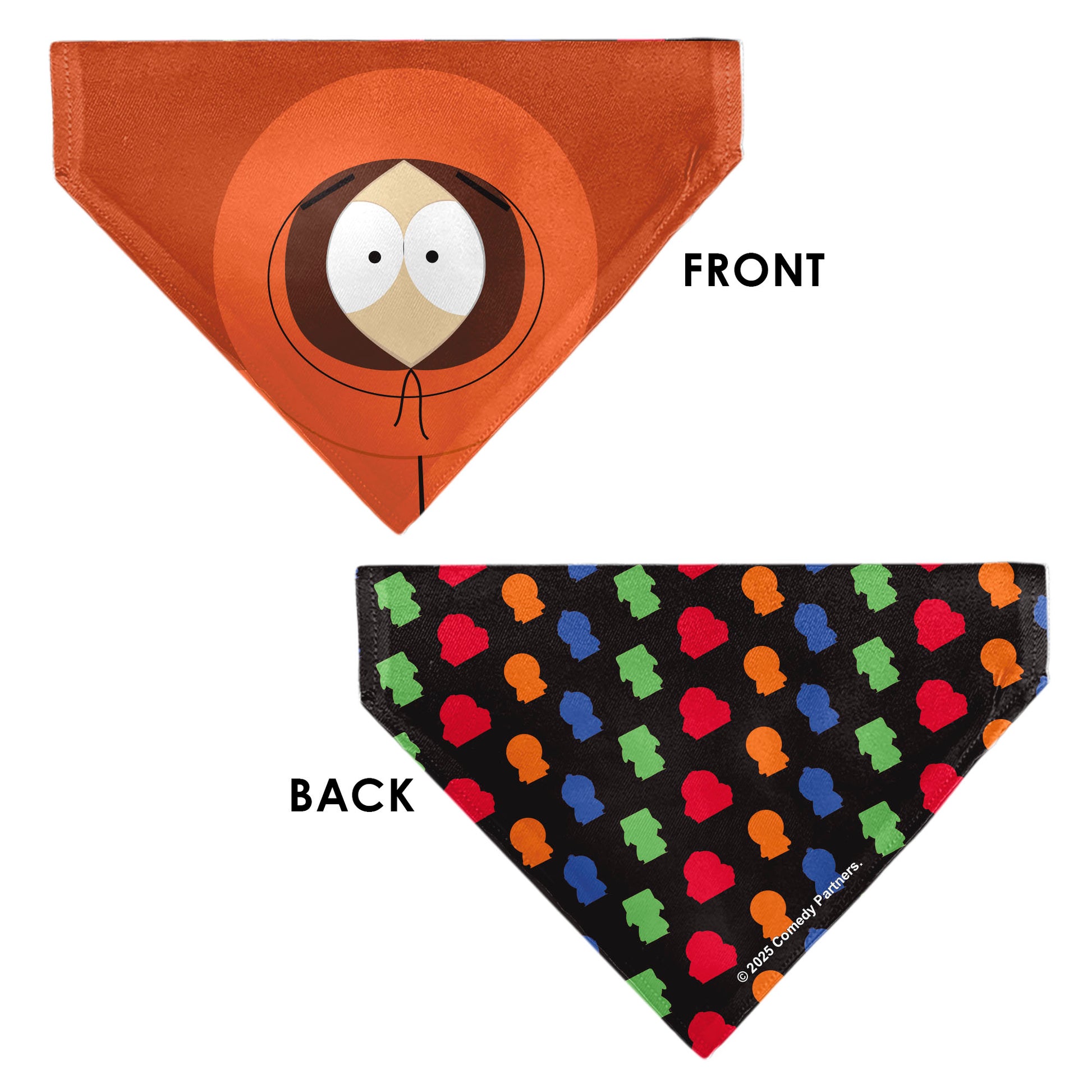 Pet Bandana - South Park Kenny McCormick Face Close-Up Orange Pet Bandanas South Park