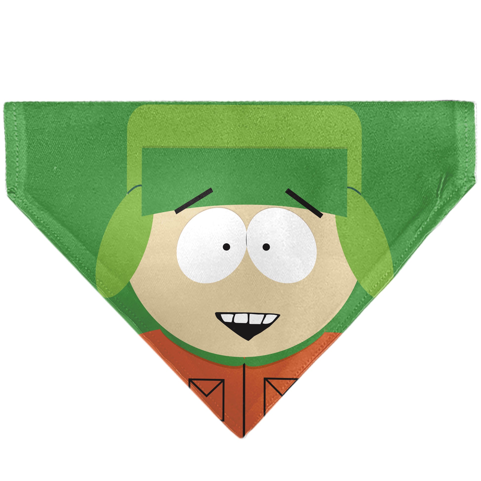 Pet Bandana - South Park Kyle Face Close-Up Greens Pet Bandanas South Park
