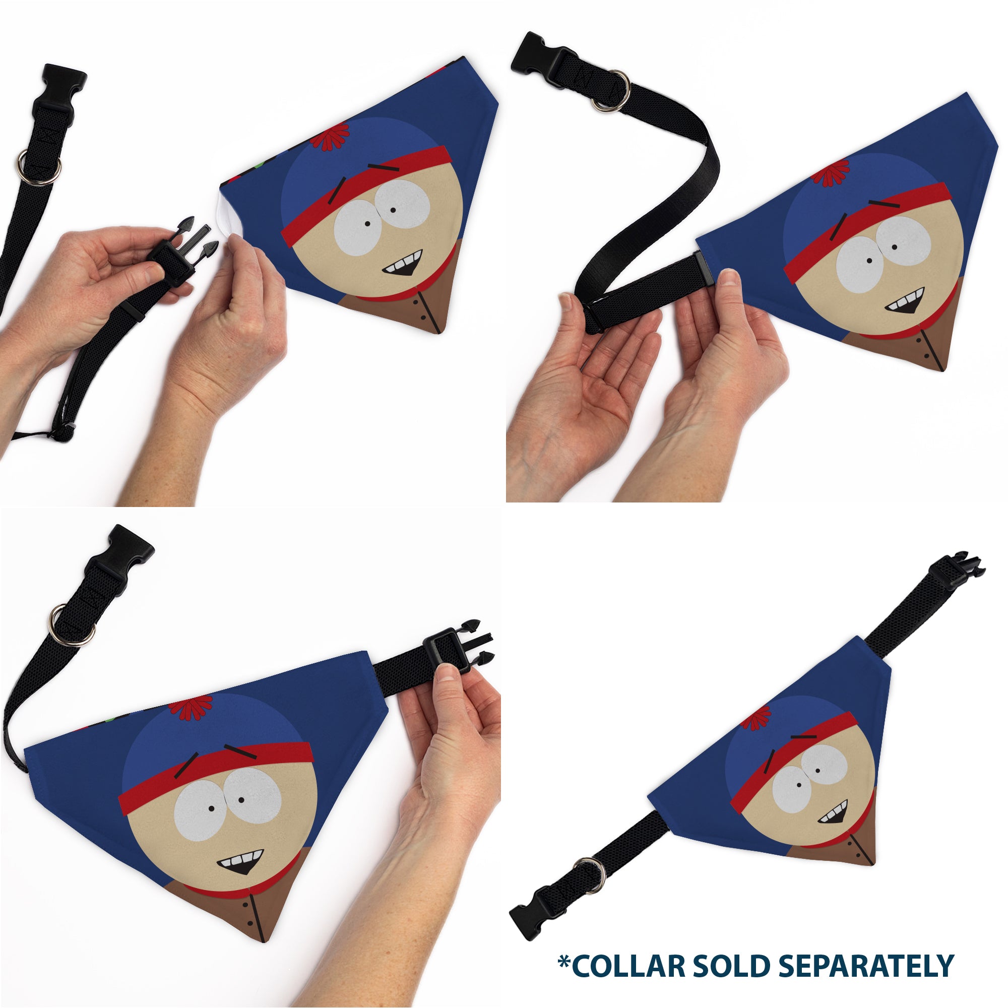 Pet Bandana - South Park Stan Marsh Face Close-Up Blue Pet Bandanas South Park