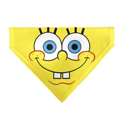 Pet Bandana - SpongeBob SquarePants Face Close-Up Yellow Pet Bandanas SpongeBob SquarePants