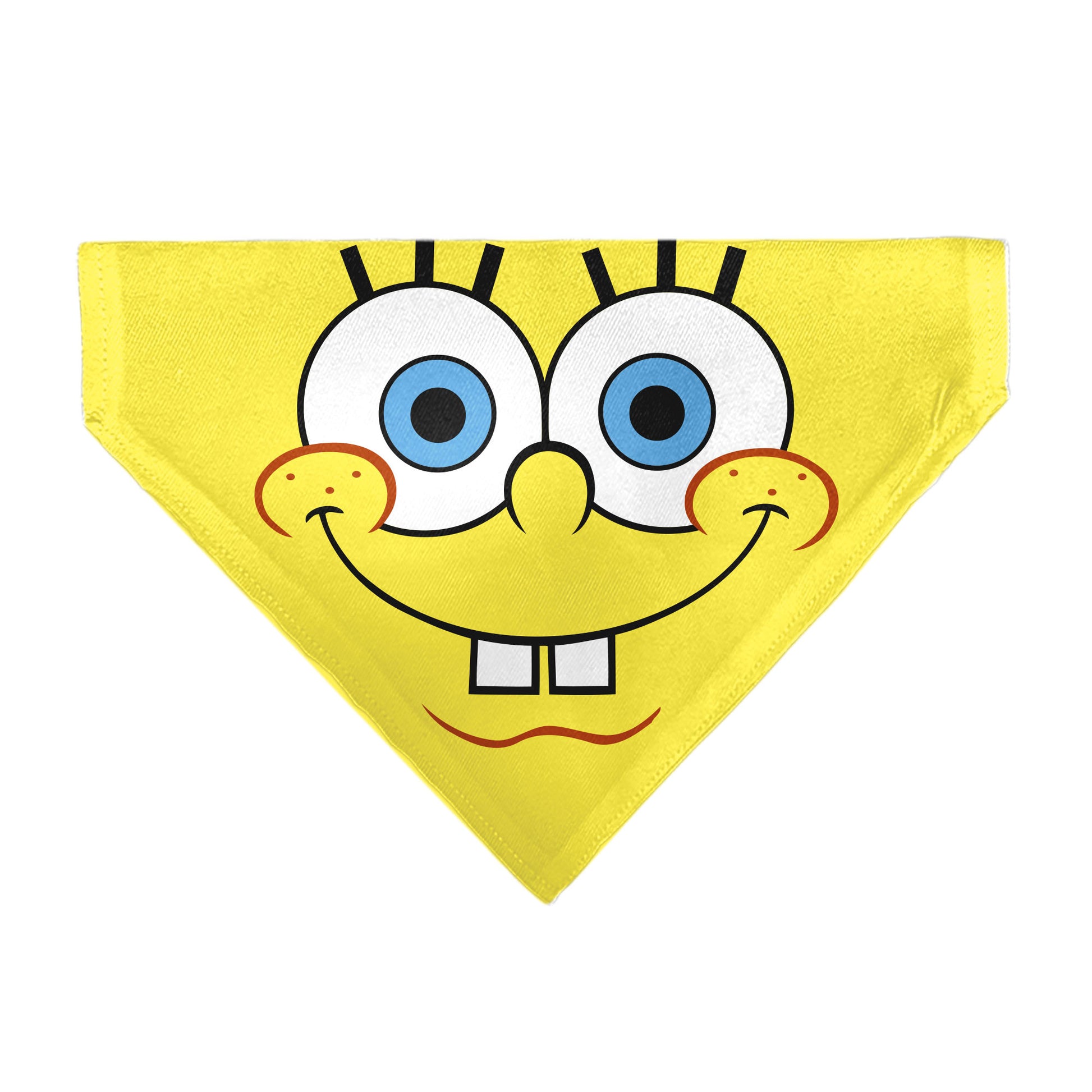 Pet Bandana - SpongeBob SquarePants Face Close-Up Yellow Pet Bandanas SpongeBob SquarePants
