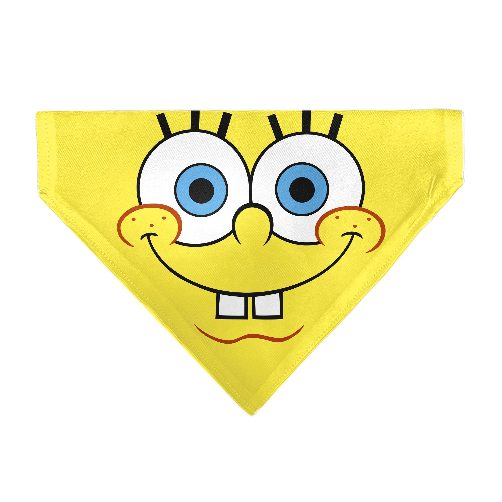 Pet Bandana - SpongeBob SquarePants Face Close-Up Yellow Pet Bandanas SpongeBob SquarePants
