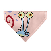 Pet Bandana - SpongeBob SquarePants Gary the Snail Face Close-Up Pink Pet Bandanas SpongeBob SquarePants