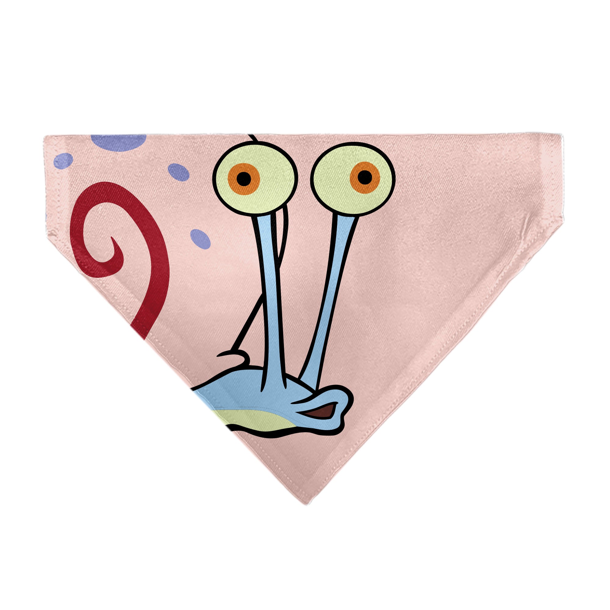 Pet Bandana - SpongeBob SquarePants Gary the Snail Face Close-Up Pink Pet Bandanas SpongeBob SquarePants