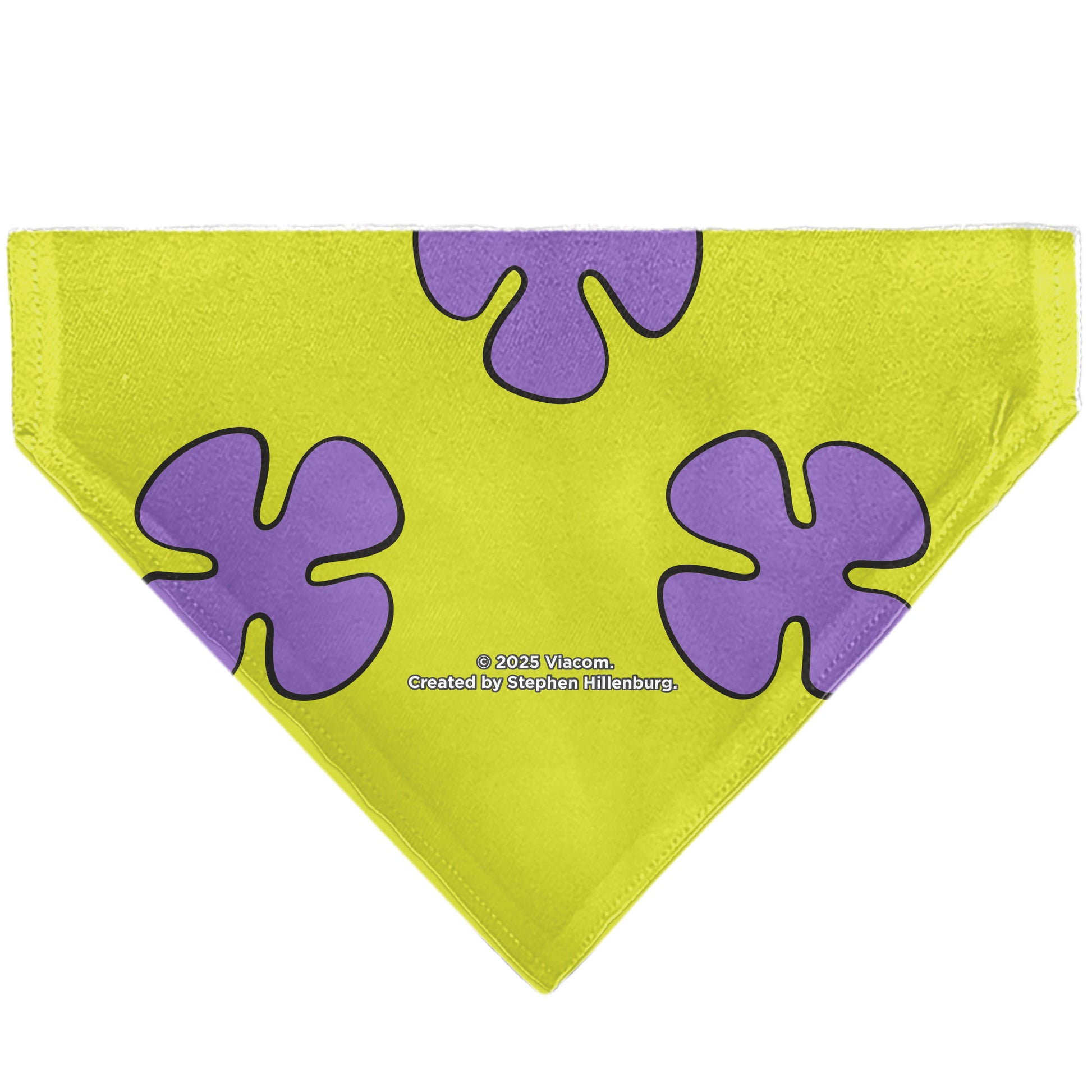 Pet Bandana - Patrick Star Shorts Flower Icon Green/Lavender Pet Bandanas SpongeBob SquarePants
