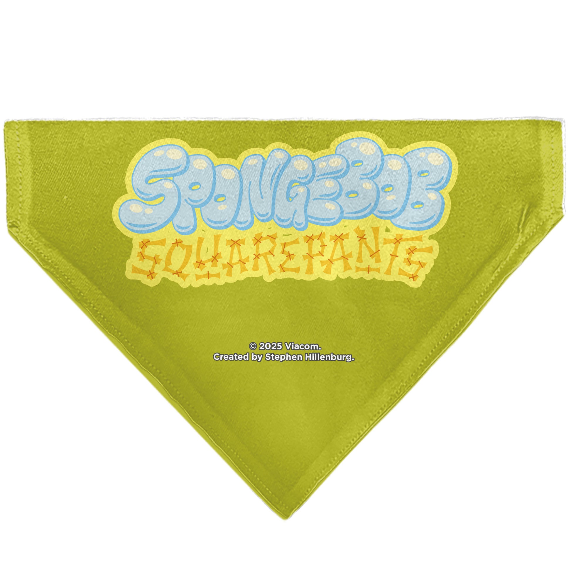 Pet Bandana - SpongeBob SquarePants Excited Smile Expression Yellow Pet Bandanas SpongeBob SquarePants