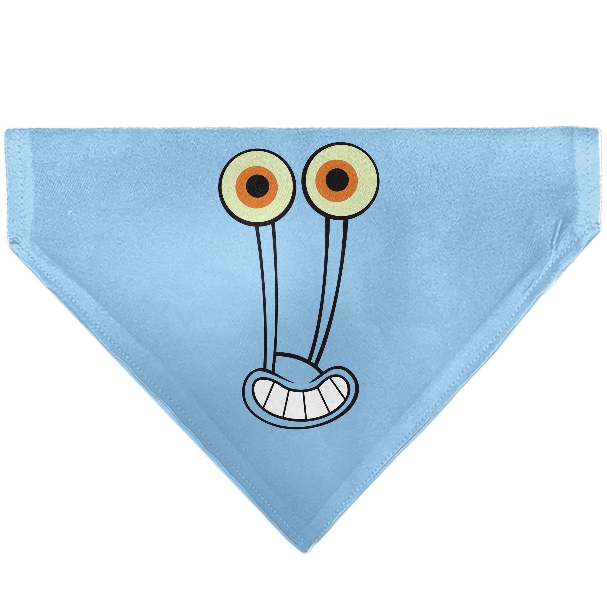 Pet Bandana - GARY the Snail Smiling Face Close-Up and Text Blue/Pinks Pet Bandanas SpongeBob SquarePants