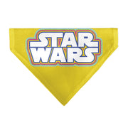 Pet Bandana - STAR WARS Title Logo Yellow/Multi Color/White Pet Bandanas Star Wars