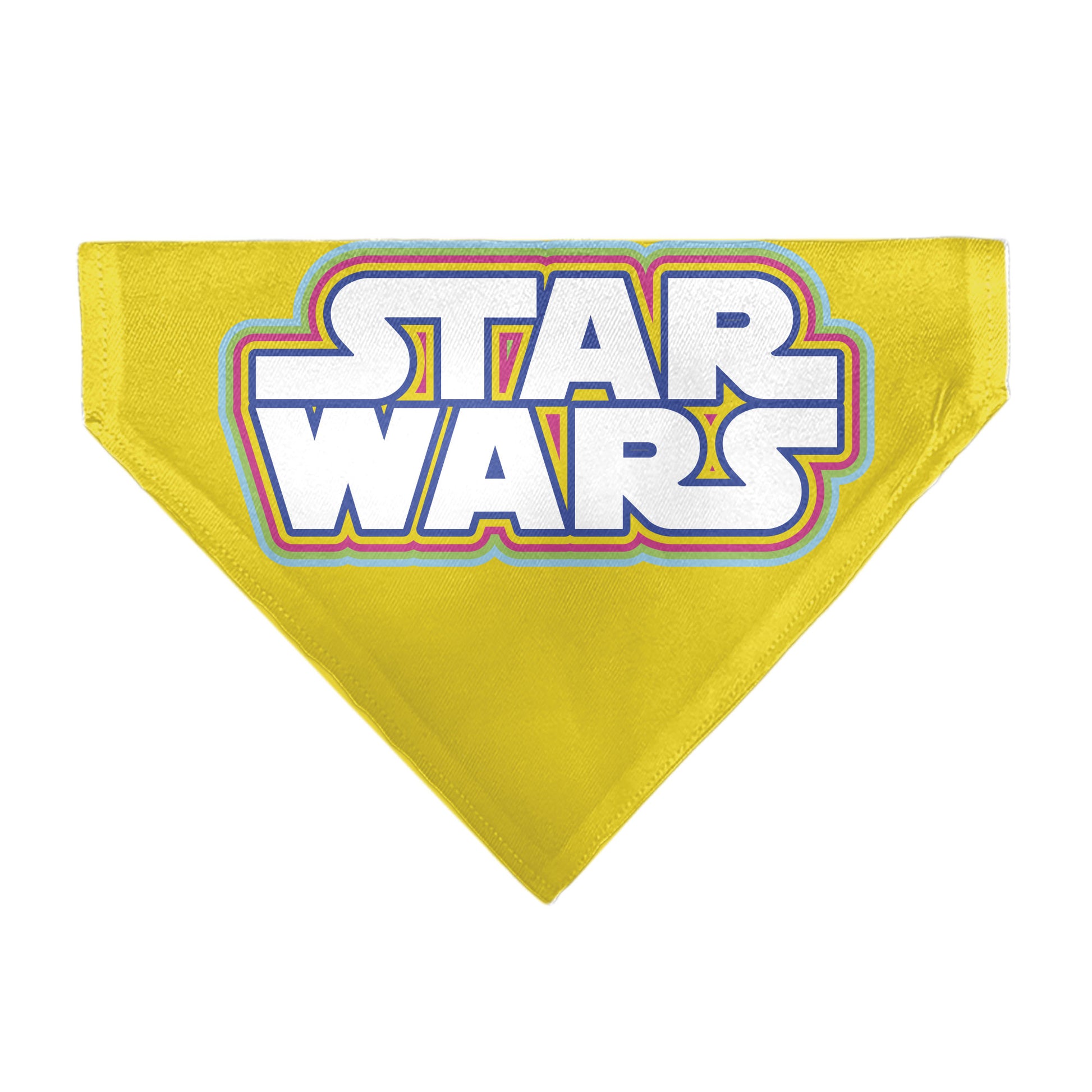 Pet Bandana - STAR WARS Title Logo Yellow/Multi Color/White Pet Bandanas Star Wars
