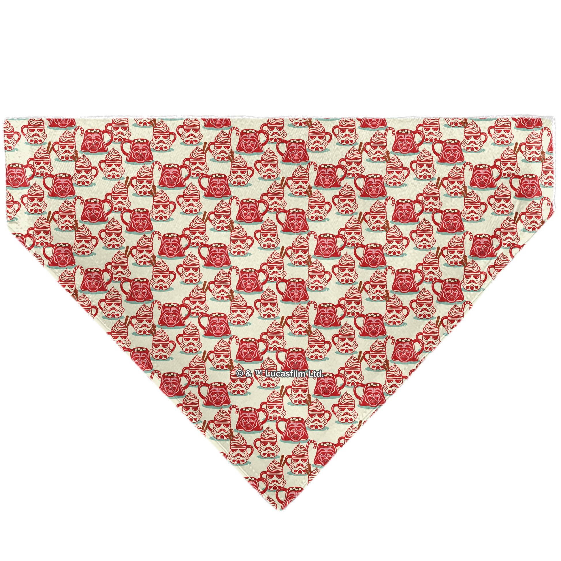 Pet Bandana - Star Wars Holiday HOT COCOA Quote Vader and Stormtrooper Mugs Pet Bandanas Star Wars