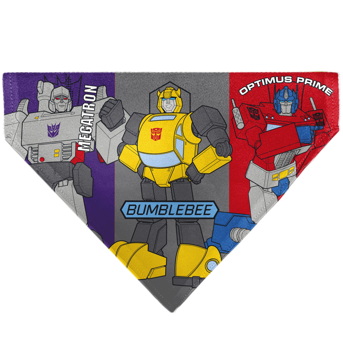 Pet Bandana - Transformers Three Character Pose Blocks Multi Color Pet Bandanas Transformers