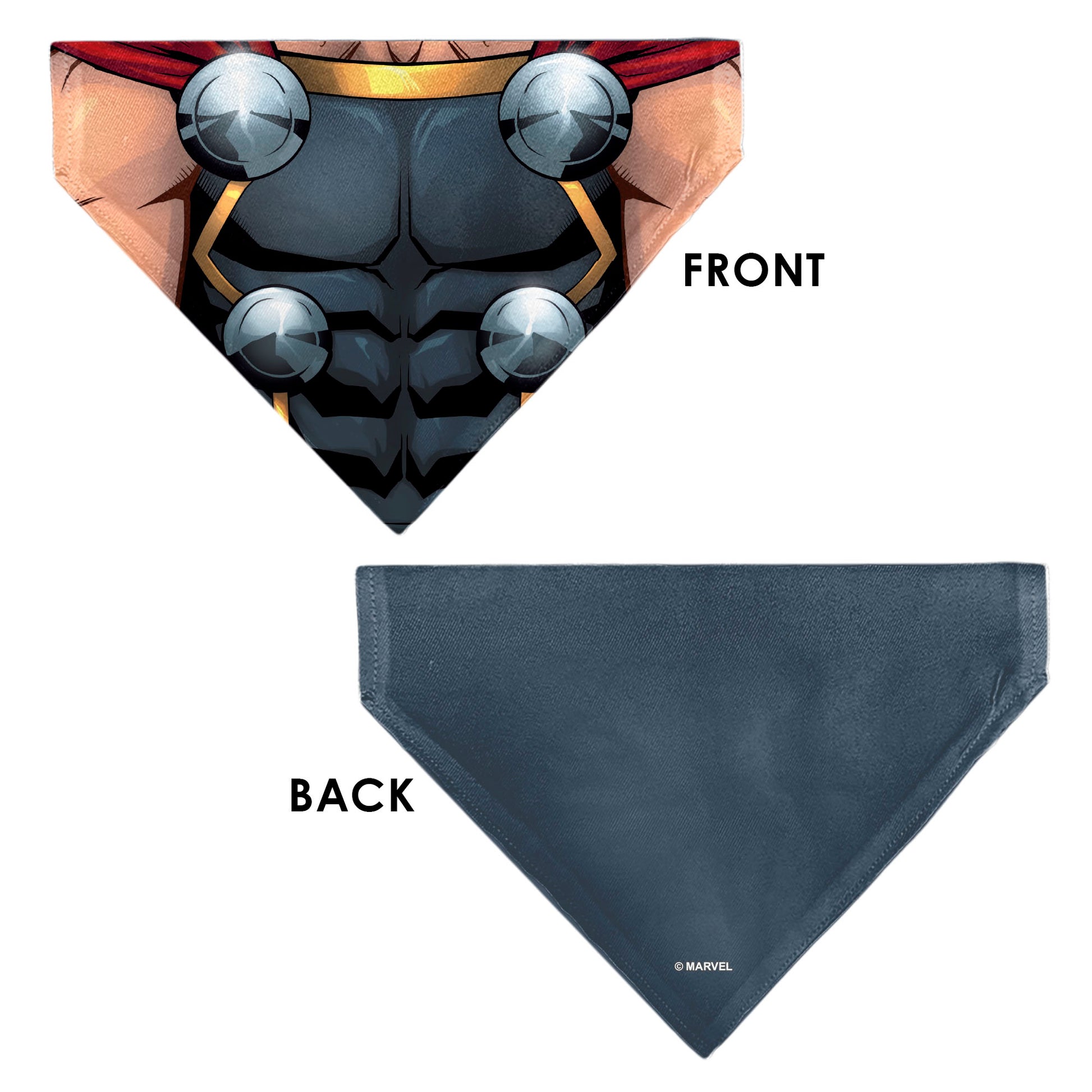 Pet Bandana - Thor Suit Chest Detail Grays Pet Bandanas Marvel Comics